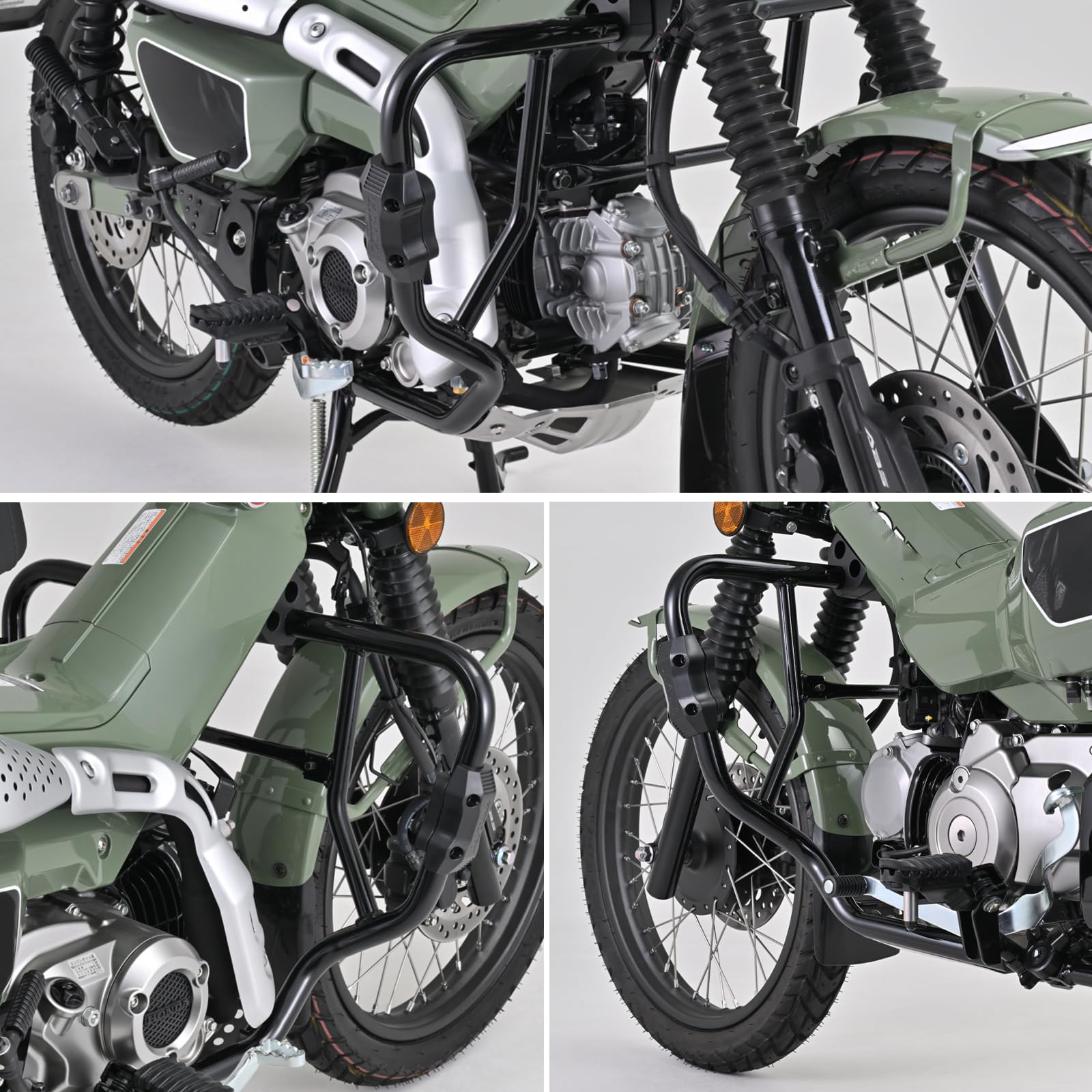 Osłona silnika CT 125 do ochrony silnika Highway, pałąk zabezpieczający przed upadkiem kompatybilny z Honda CT125 Trail Hunter Cub 125 Trail125 2020 2021 2022 2023 2024 2025