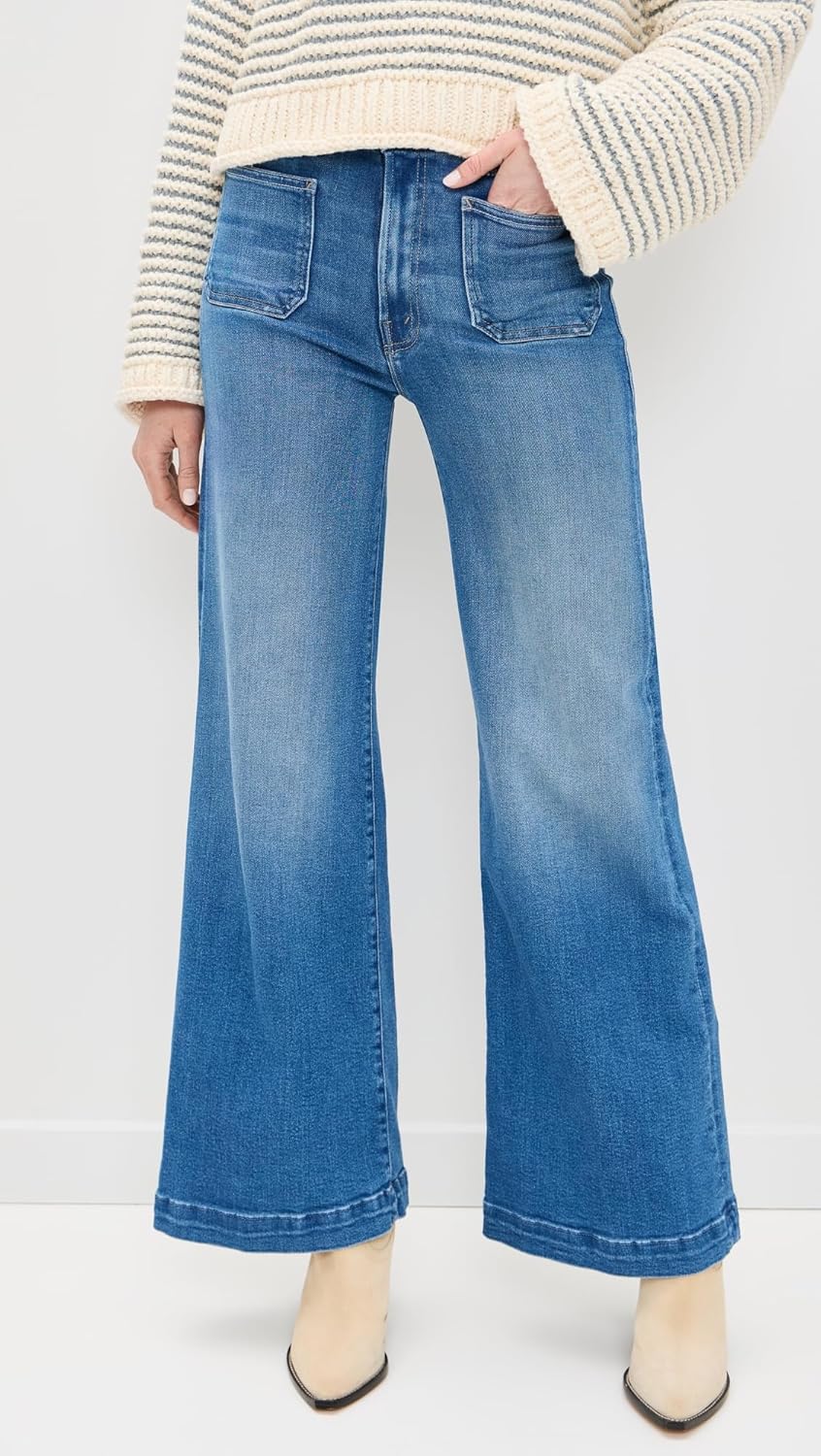 Mother Women's Hustler Roller Patch Pocket Sneak Jeans