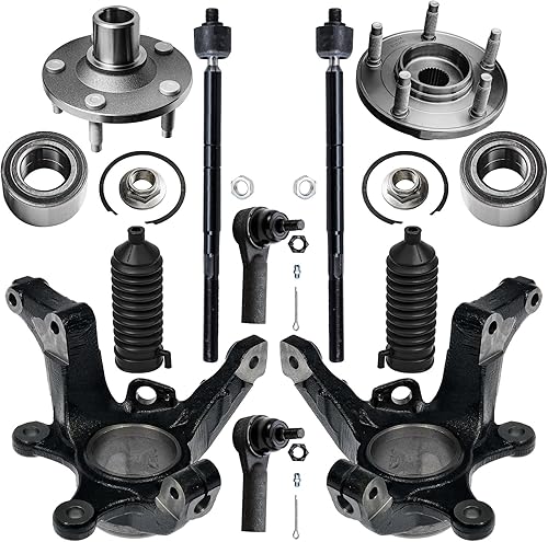 Miniatura 344 de Detroit Axle - Kit de cubos de rodamiento de rueda delantera de 6 piezas para Dodge Dart 2013-2016, Chrysler 200 2015-2017, 2 cojinetes de rueda
