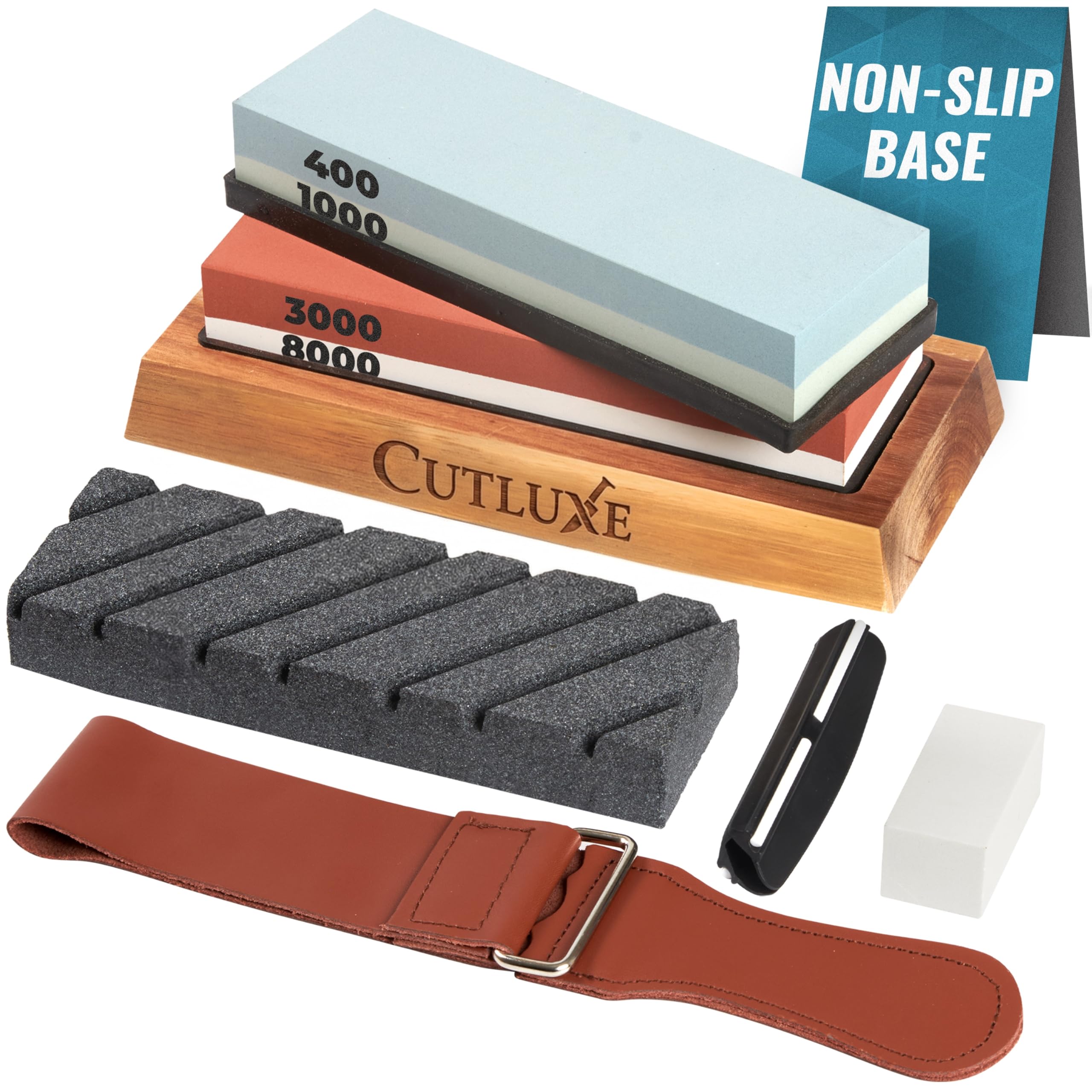 Cutluxe Whetstone Knife Sharpener