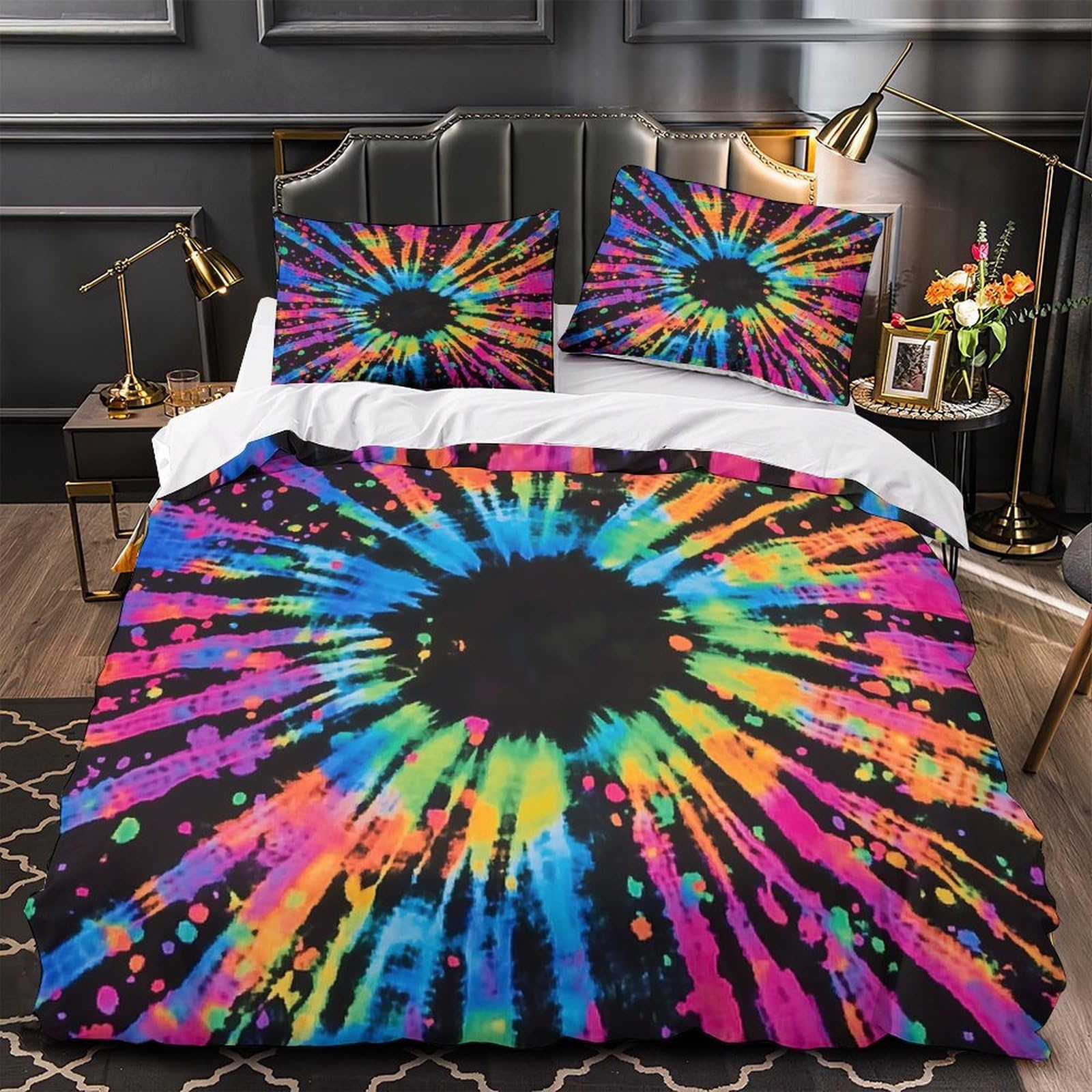 Housse de couette psychédélique vibrante pour transformer une chambre de garçon