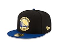 NBA Golden State Warriors Men's 2-Tone 59FIFTY Fitted Cap, 7.5, Black