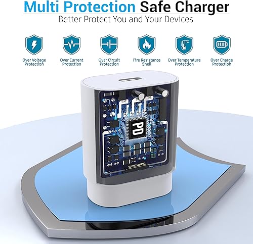 Miniatura 9 de Cargador para iPhone 15 y 16, paquete de 2 unidades de carga súper rápida de 30 W, cable USB C tipo C de 10 pies para iPhone 16, 16 Plus, 16 Pro, 16