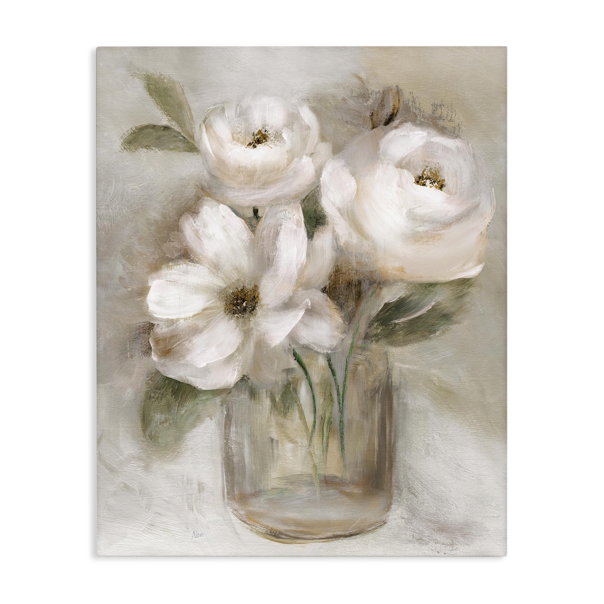 Stupell Industries Unframed 'Soft Brushstroke Roses'| Canvas Art