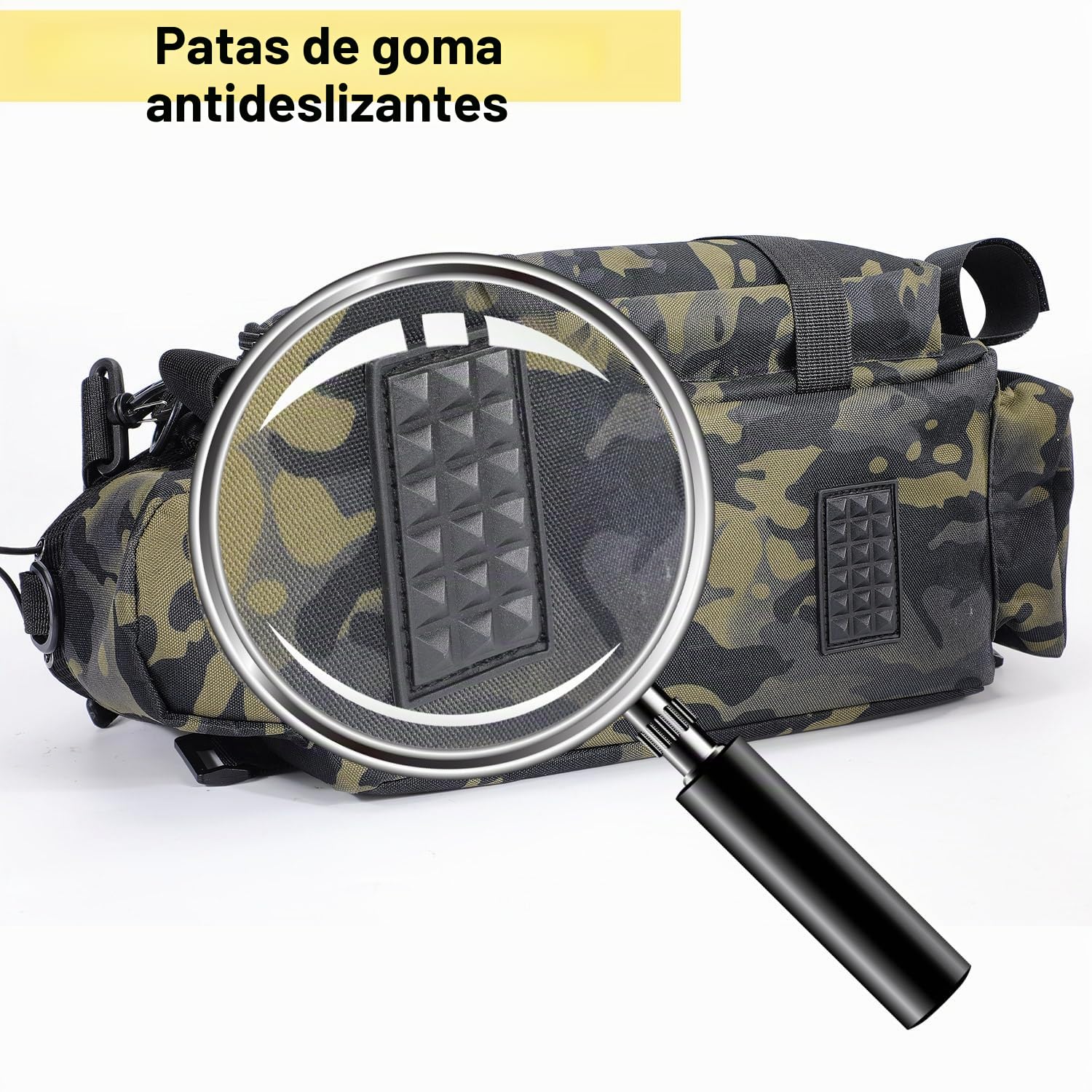 Sougayilang Bolsa de pesca para aparejos y equipo de pesca para agua salada o dulce. Almacena cebo, comida para peces, carretes, etc. Correa acolchada para el hombro.
