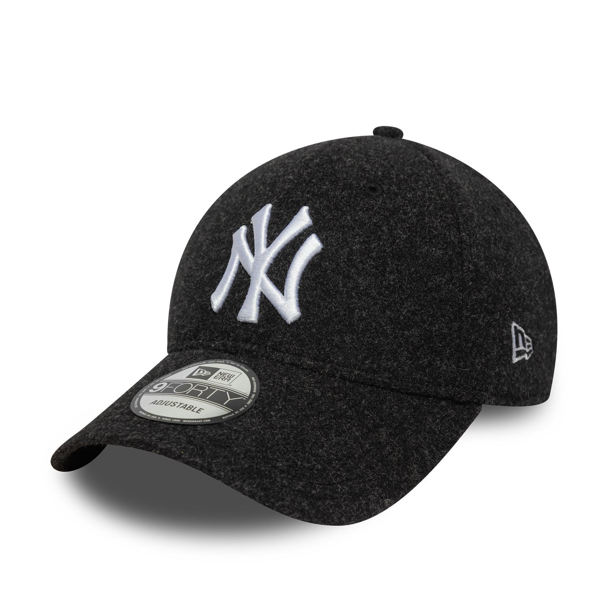 New Era Unisex New York Yankees#38656 New York Yankees Mlb Melton Wool 9Forty Snapback Cap Black