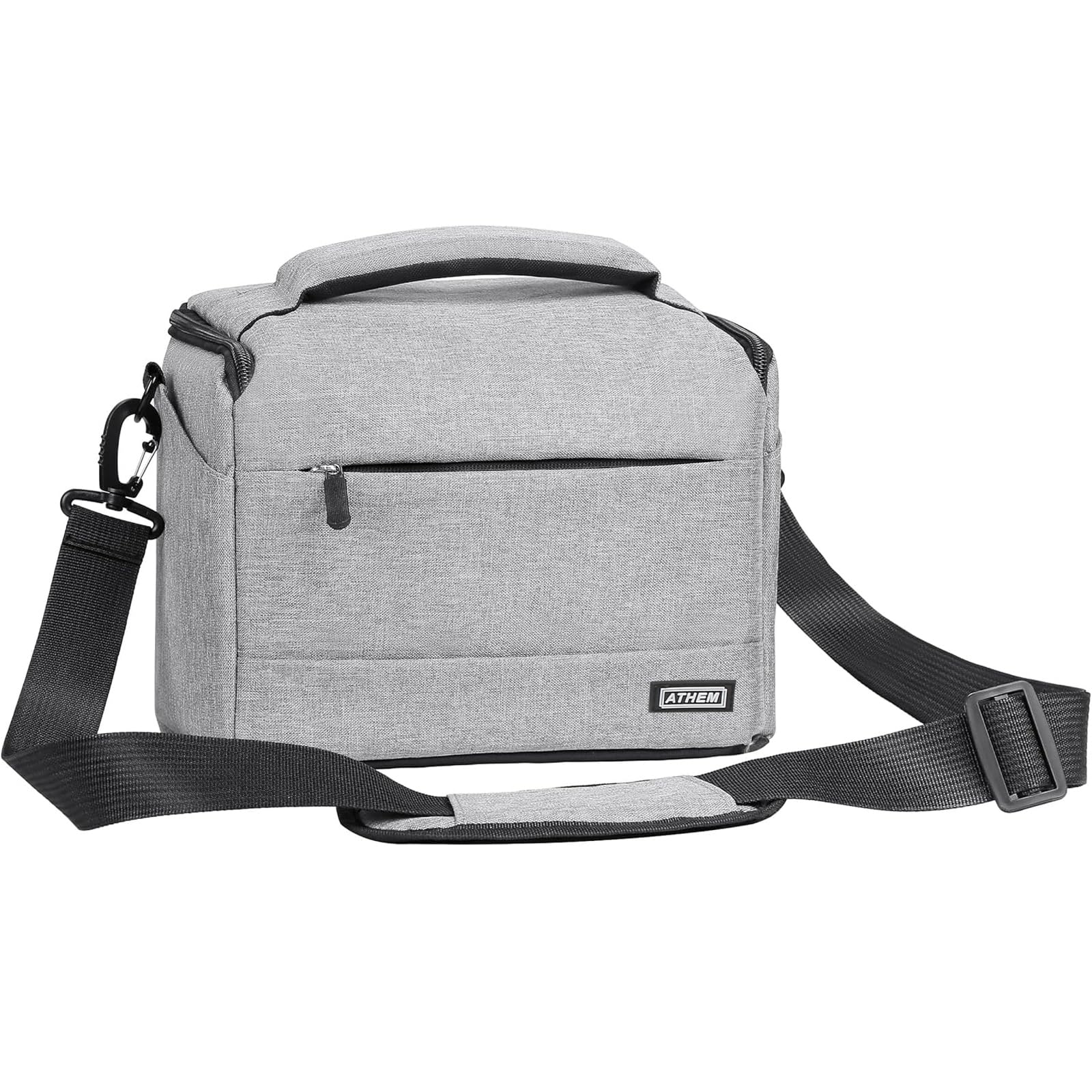 ATHEM DSLR Camera Bag, Waterproof Shockproof Camera Sing Shoulder Bag, Camera Case, Camera Bags for Camera Body and Lens, with Waterproof Cover, Suitable for Canon, Sony, Fuji, Etc