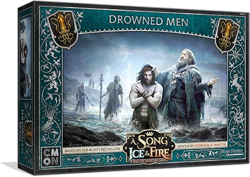 Miniatura 1 de CMON Una canción de hielo y fuego juego de miniaturas de mesa Drowned Men caja de unidad – The Watery Wrath of House Greyjoy, juego de estrategia