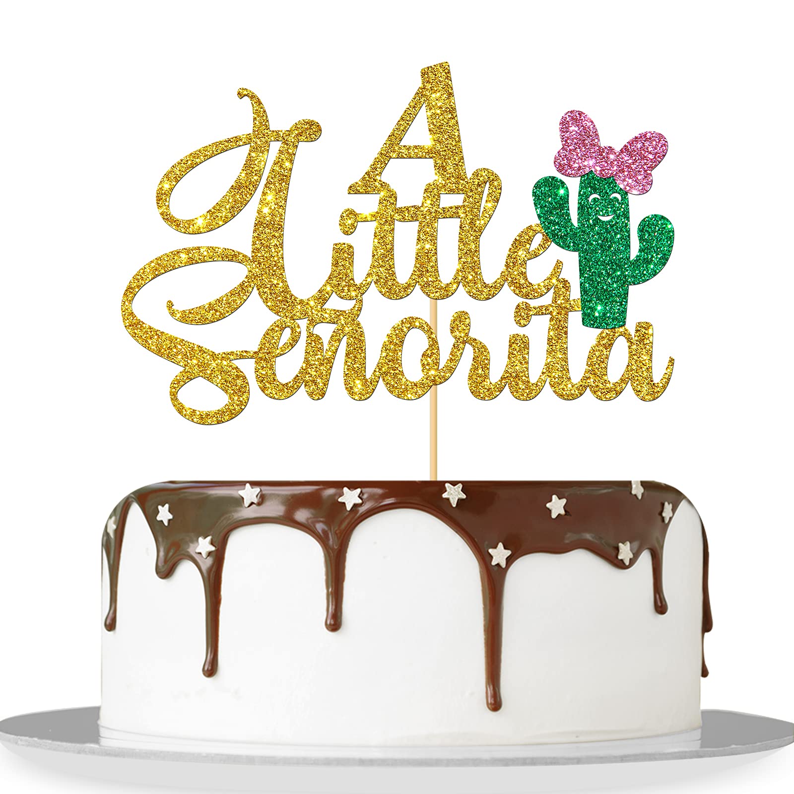 Amazon.com: Gold Glitter A Little Señorita Cake Topper / It's a Girl Sign  Baby Shower Party Decor / Spanish Theme Gender Reveal New Born Party  Decorations : Grocery & Gourmet Food
