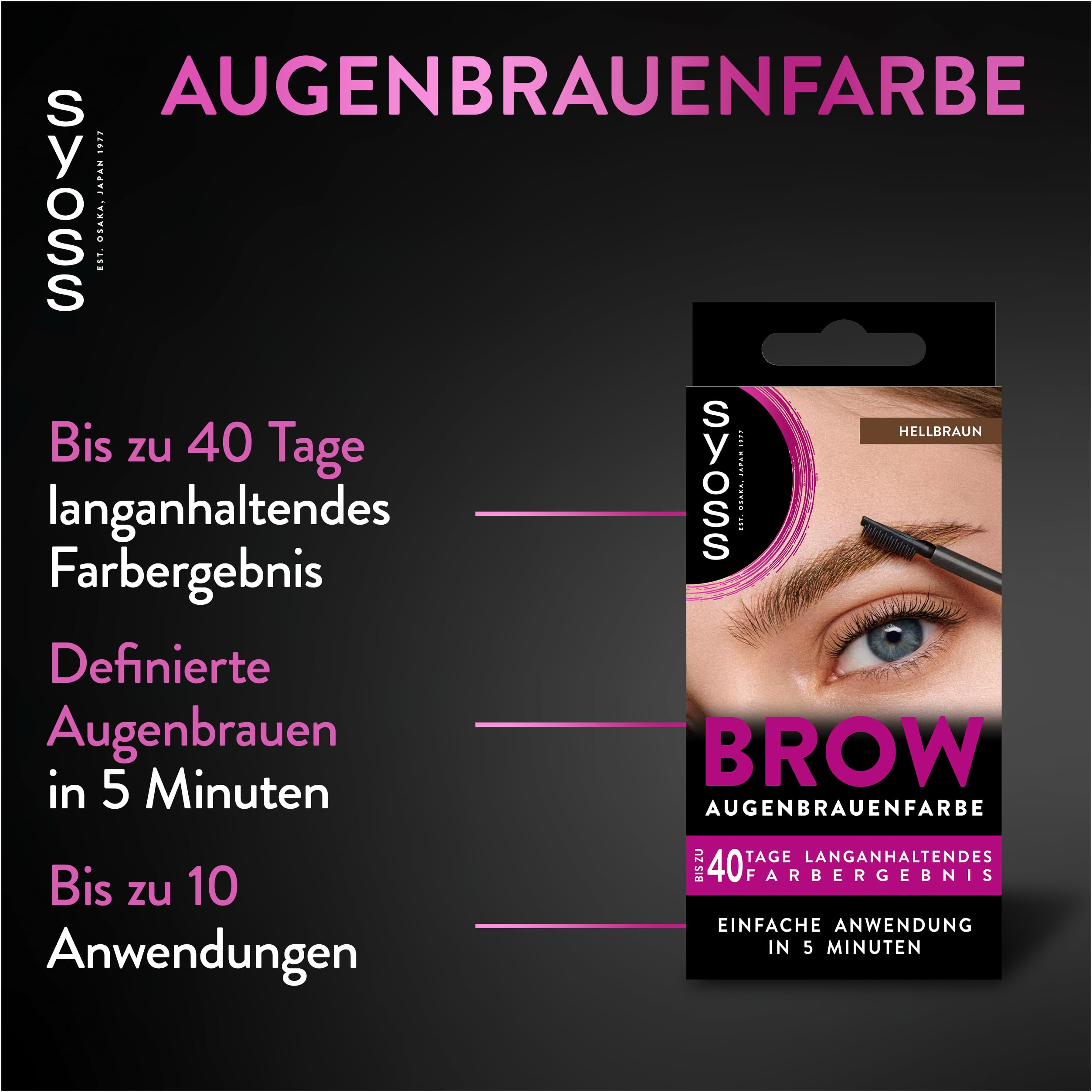 Syoss Professional Performance Farba do Brwi, Jasnobrązowy, 17 ml
