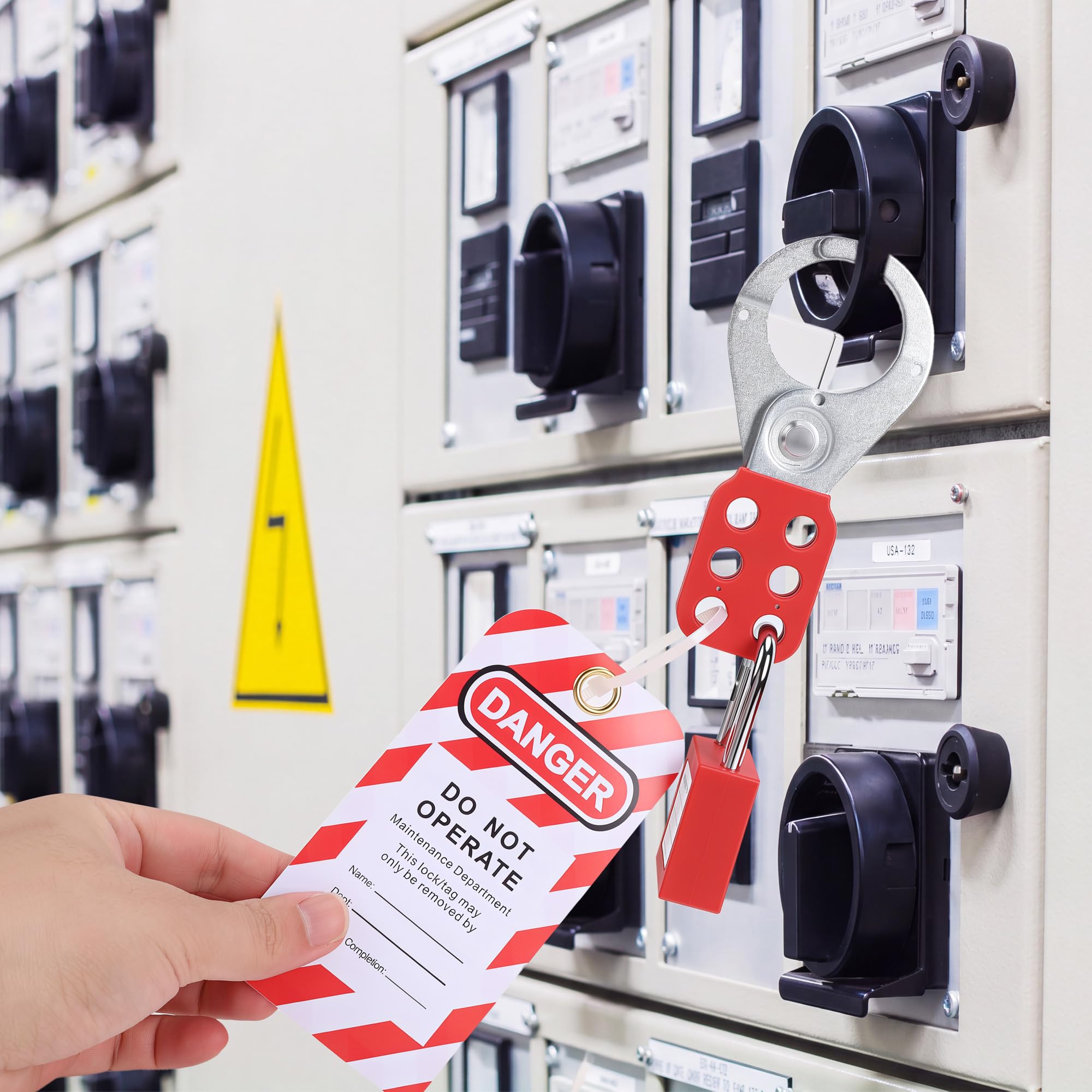 Disyuntor eléctrico Lockout Tagout Kit, Bloqueo de seguridad uso industrial con sistemas de bloqueo