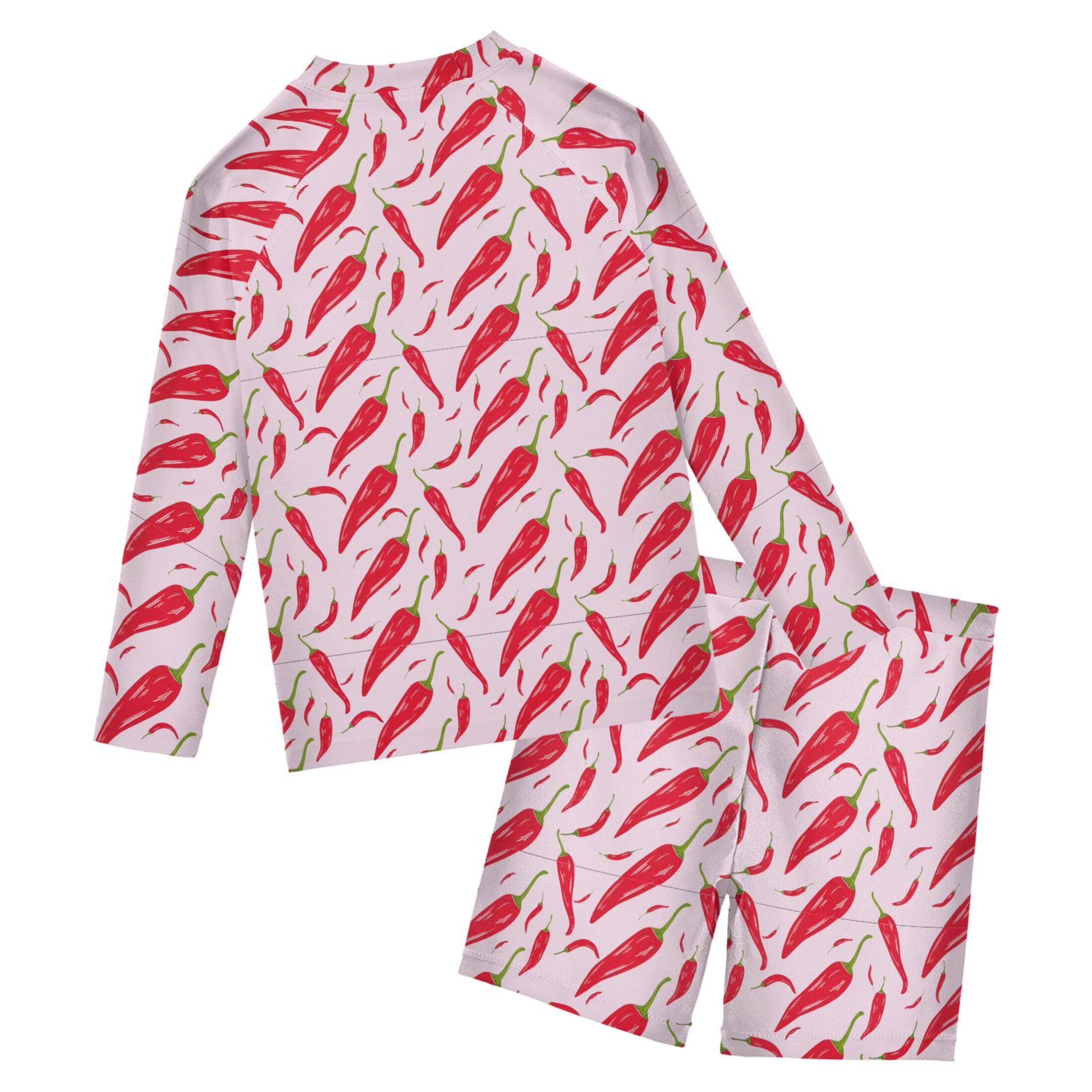 Red Pepper Baby Boys' Toddler Long Sleeved Rashguard Swim Bathing Suit Set B0404779