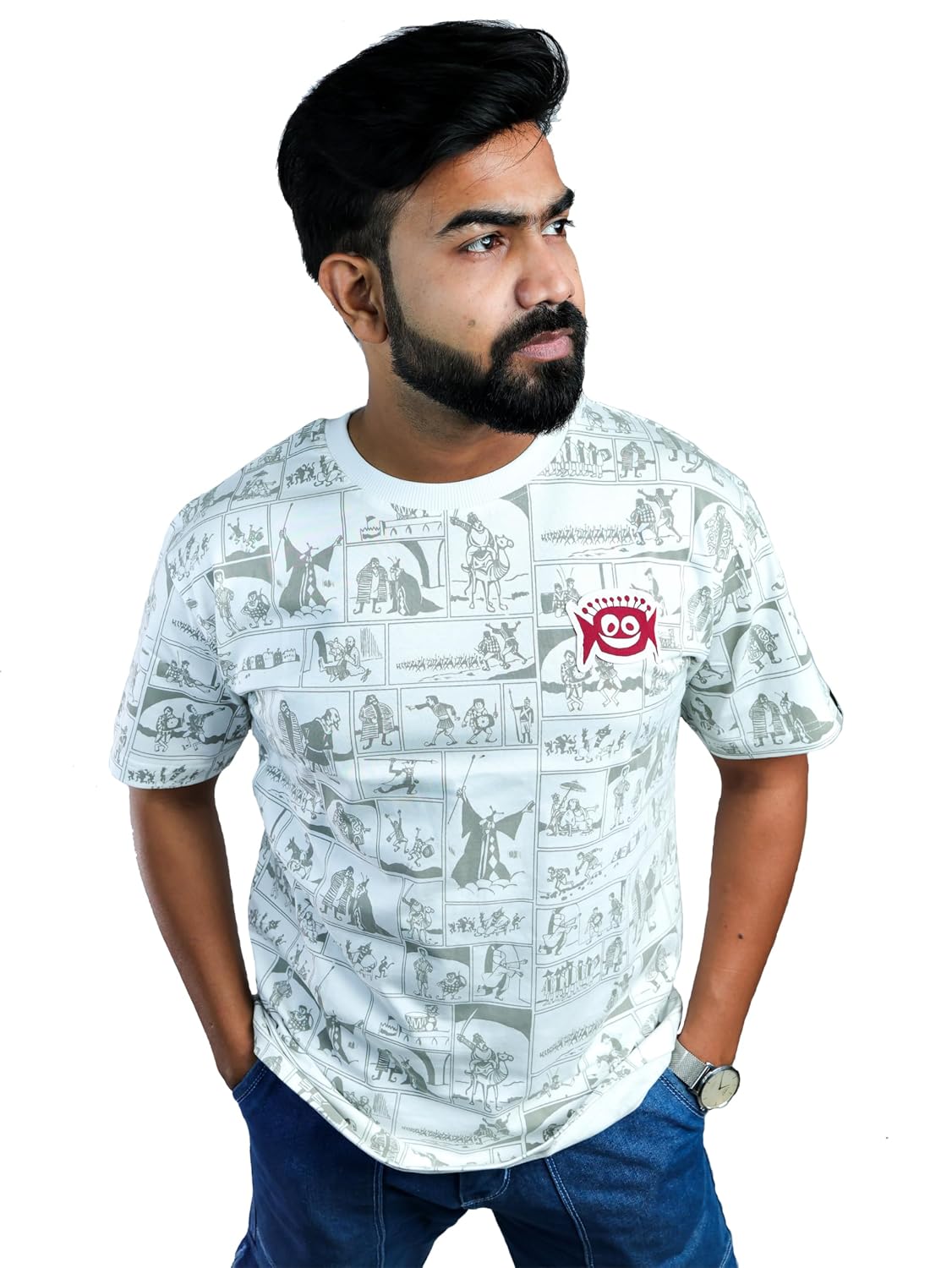 NXT episode: Bengali Printed T Shirt for Men & Boys Satyajit Ray Gupi Bagha Collection Pure Cotton Regular Fit Round Neck ... - Review, Price and Buying Guide