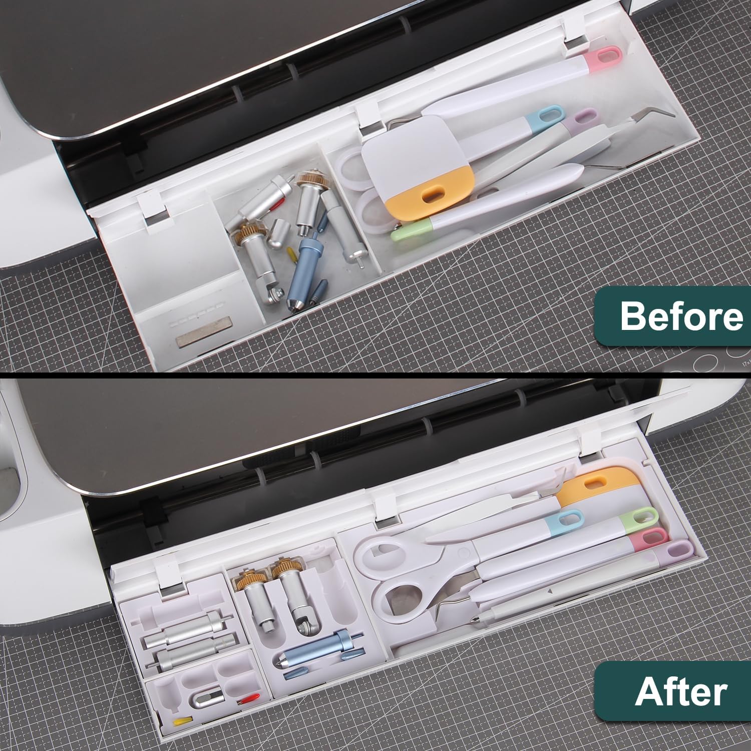 LOPASA Tool Organizer for Cricut Maker 4 Maker 3 and Maker, Blade Storage Accessories and Supplies for Cutting, Cutting Machine Accessories Organization and Storage, Weeding Tools and Blades Organizer - Image 2