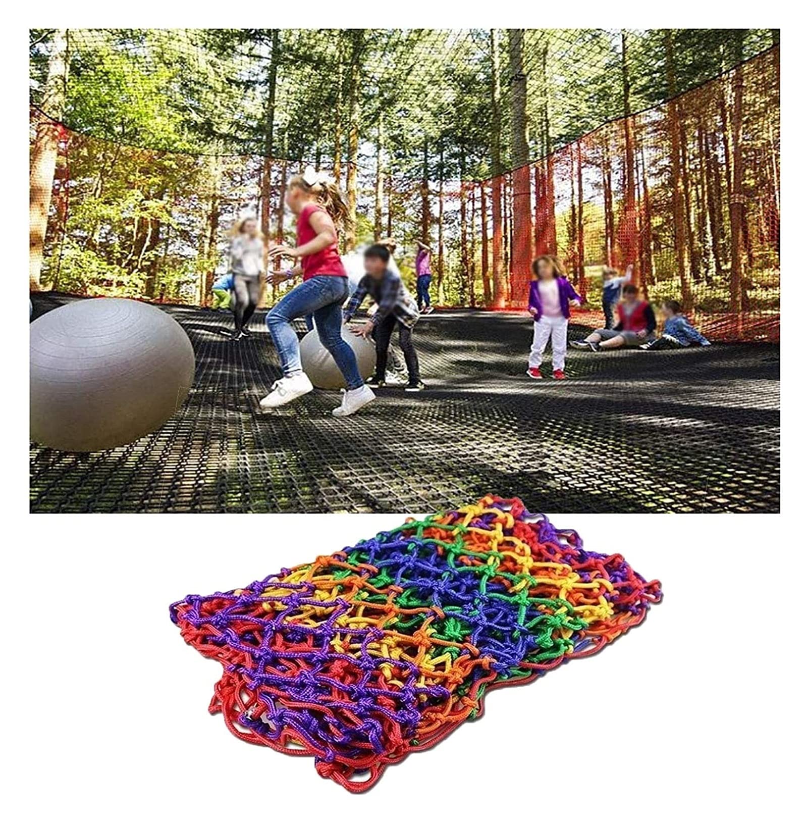 Seilnetz für Garten- und Spielplatzsicherheit, Haustierschutz Außennetz, dekoratives Deckennetz, Geländer und Treppenzaun Sicherheitsbarriere
