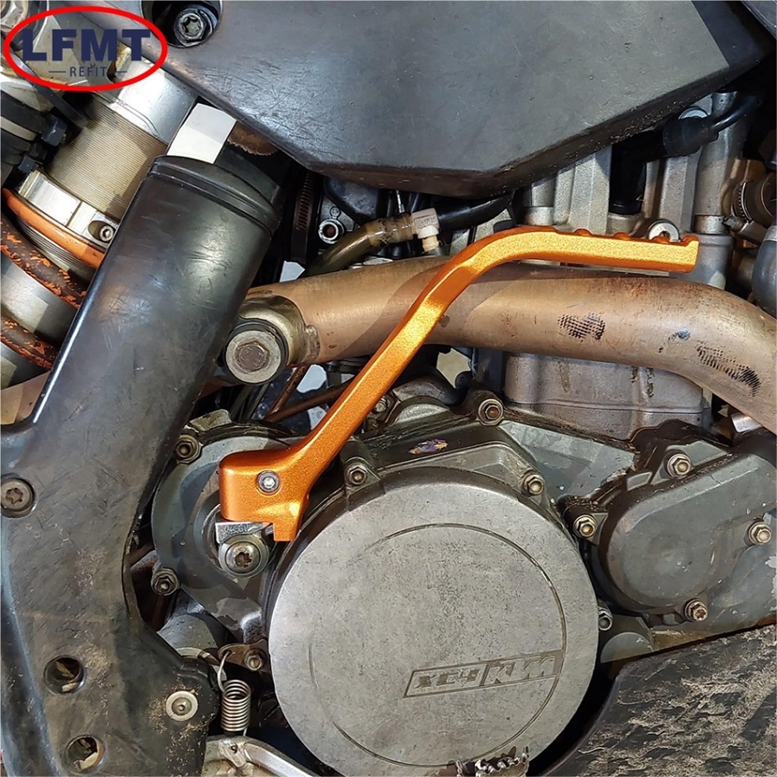 Pedivella Accensione Moto Adatto per KTM 300EXC 250 350 400 450 500 525 530 EXC EXC-F XC XCF XCW XCW-F SX SX-F 1998-2019 Pedale di avviamento a pedale(503 Gray)