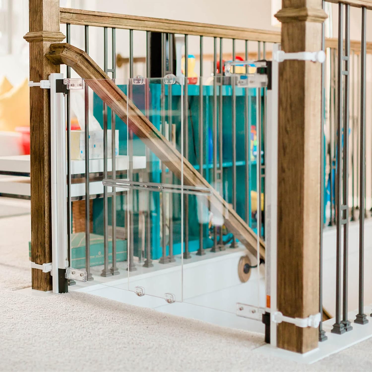 Hоlіdау Dеаlѕ 🛒 Qdos Crystal Designer Baby Safety Gate - Meets Tougher European Standards - Modern Design and Unparalleled Safety - Beauty & Safety Together at Last - Simple Installation | Hardware Mount