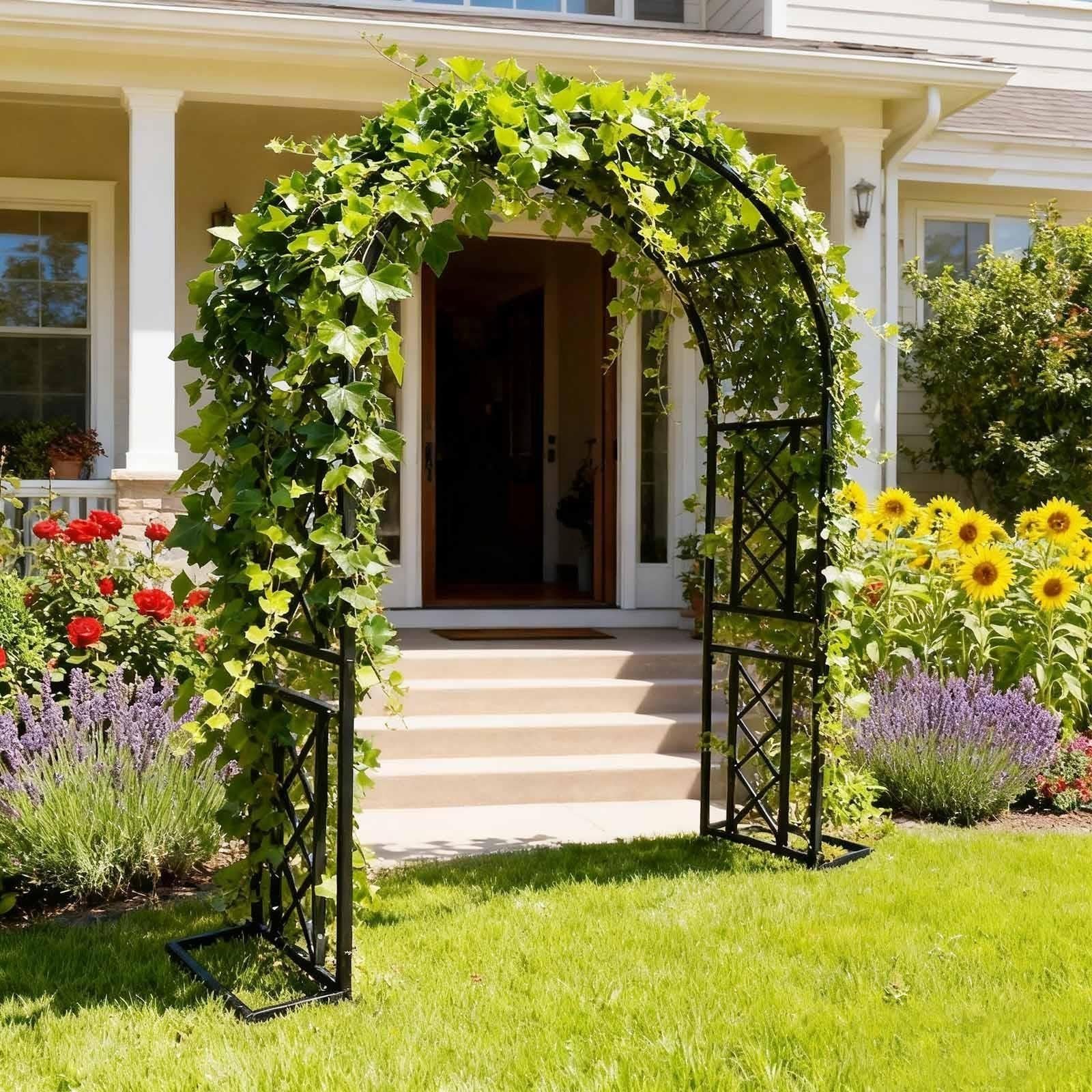 Arco Nuziale in Metallo, Pergolato da Giardino Robusto, Traliccio per Patio