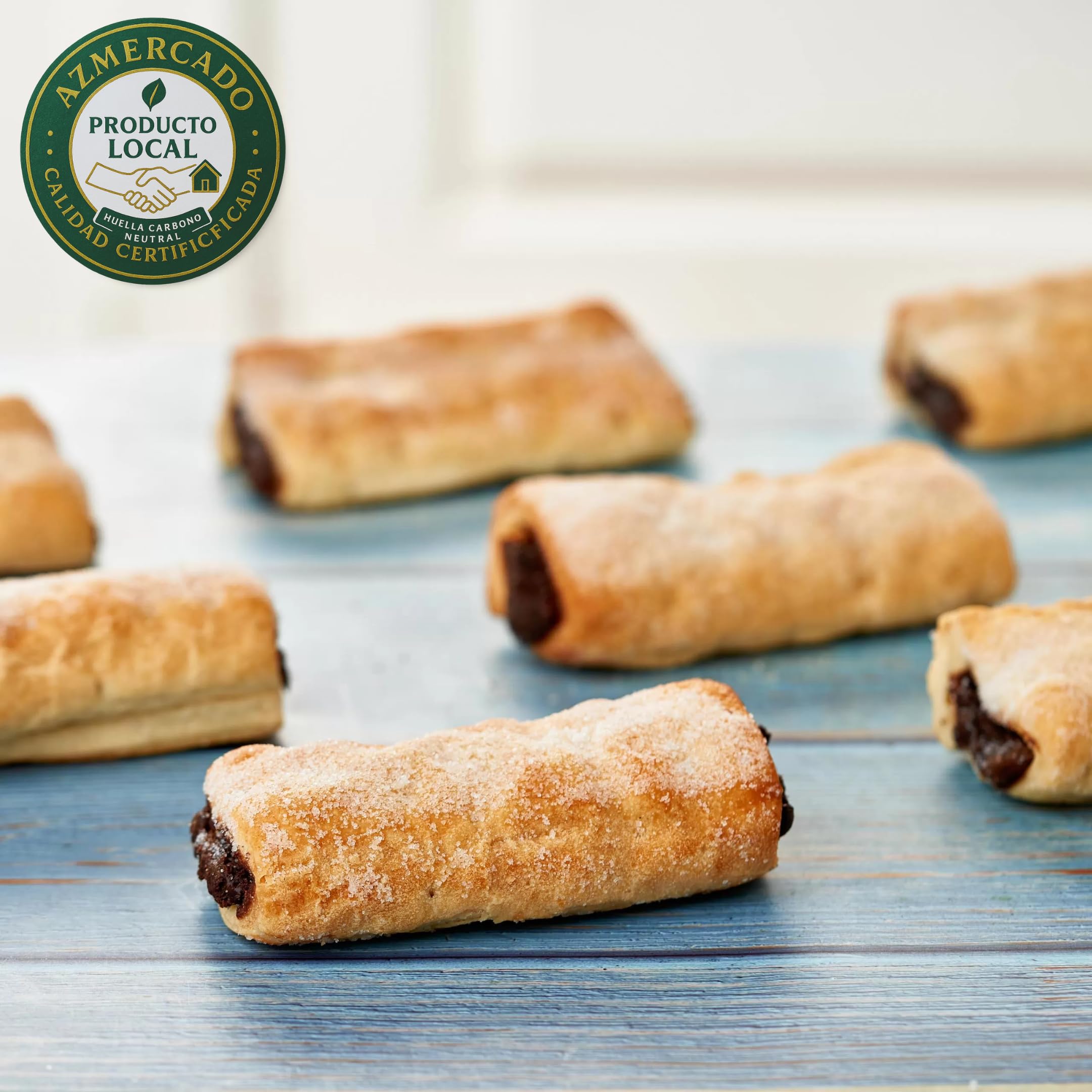 MARITOÑI Chococañas - Deliciosos Hojaldres Rellenos de Chocolate - Pack de 18 Unidades