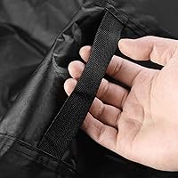 Vista 2 de Cubiertas redondas para muebles de patio, mesa y silla al aire libre, cubierta impermeable resistente a los rayos UV antidecoloración