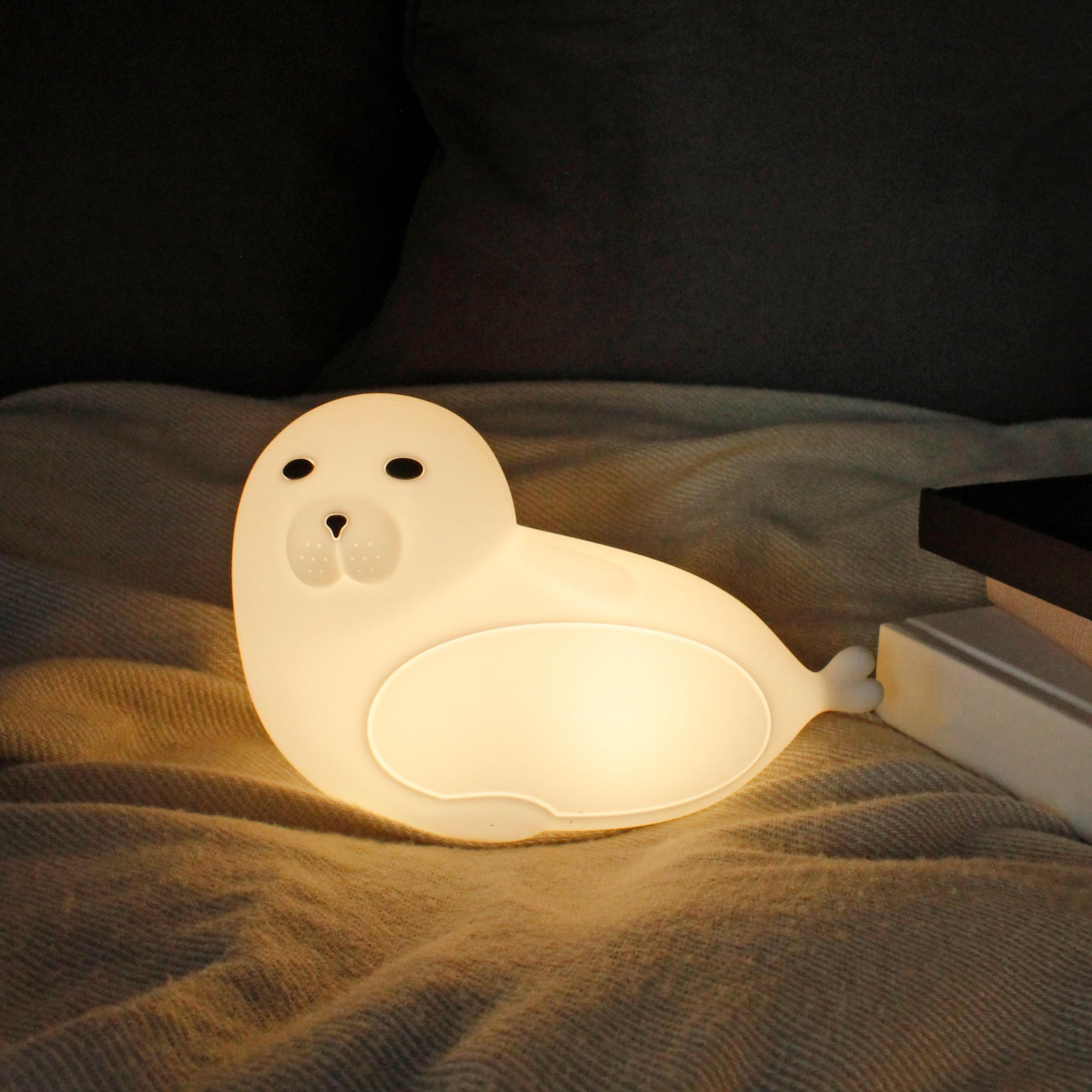 Winkee Night Light Seal Night Light Children Baby Night Light Lamp Seal Desk Lamp Bedside Lamp Room Bedroom Decoration Gift for Christmas, Birthday