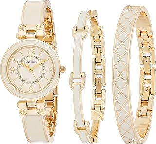 Women's Accented Bangle Watch and Bracelet Set, AK/3296