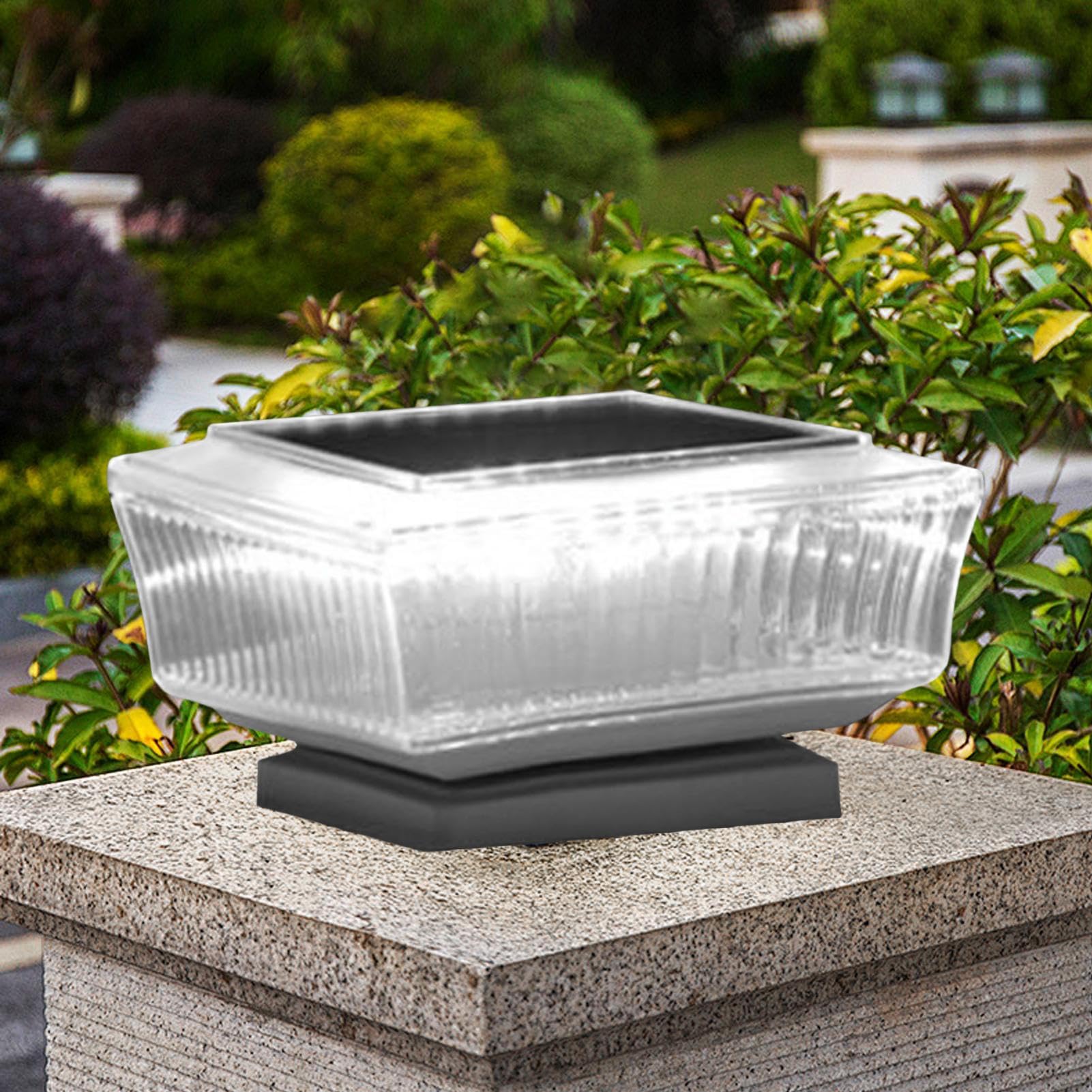Genérico Luces Solares Para Vallas | 2 Unidades Luces Solar Para Terraza Impermeables - Lámpara LED Para Piscina Jardín Terraza Escaleras Puerta Sendero