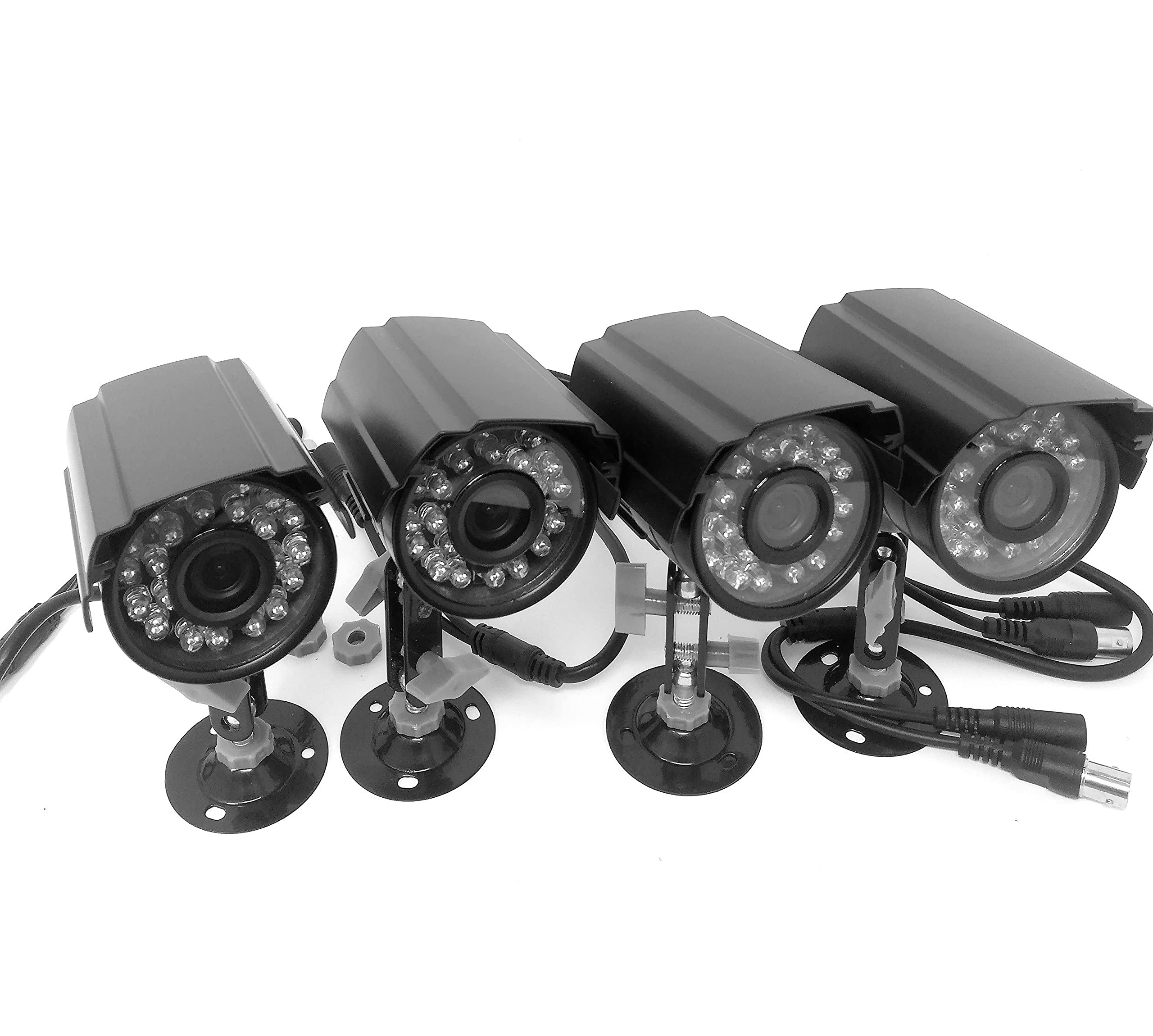 TEMPO DI SALDI Kit Videosorveglianza 4 Canali Telecamere Infrarossi Dvr Alimentatori Prolunghe