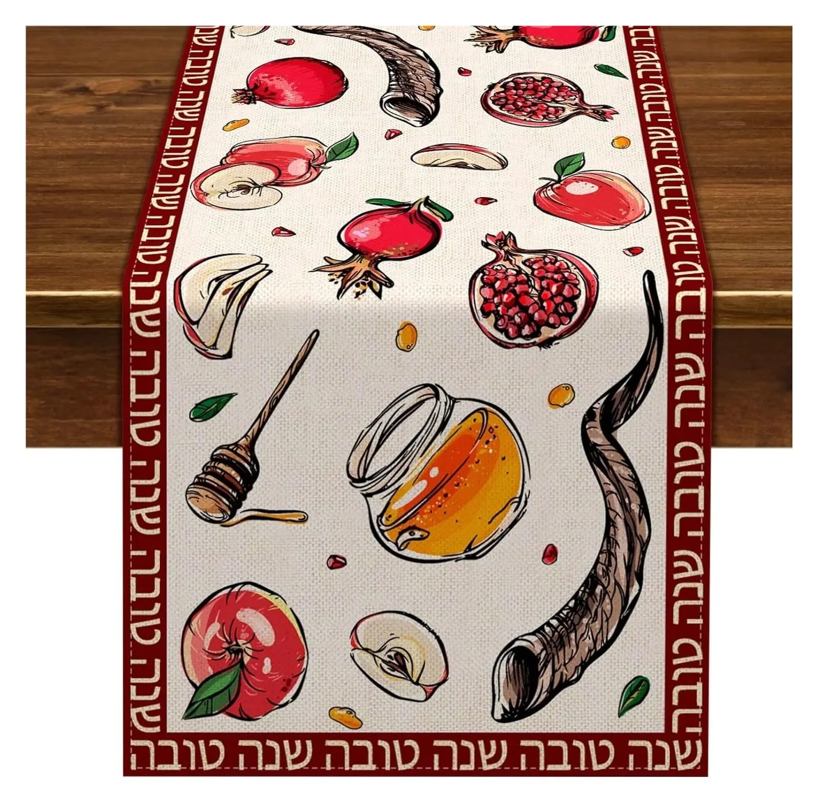 Table Runner Table Runners Linen Party Decor Runner Dresser Scarf Kitchen Dining(01,200x33cm 78.7x13inch)