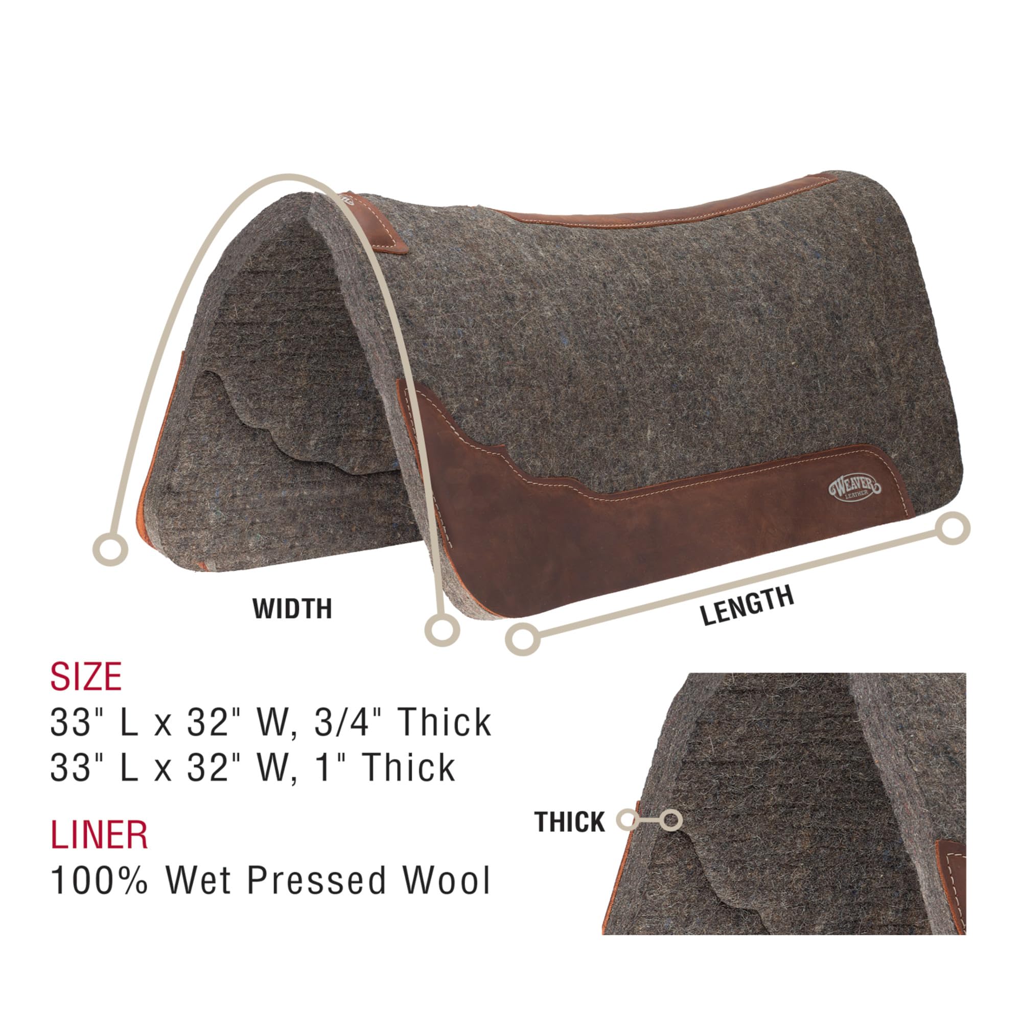 Gatsby Premium All-Purpose Saddle Pad White