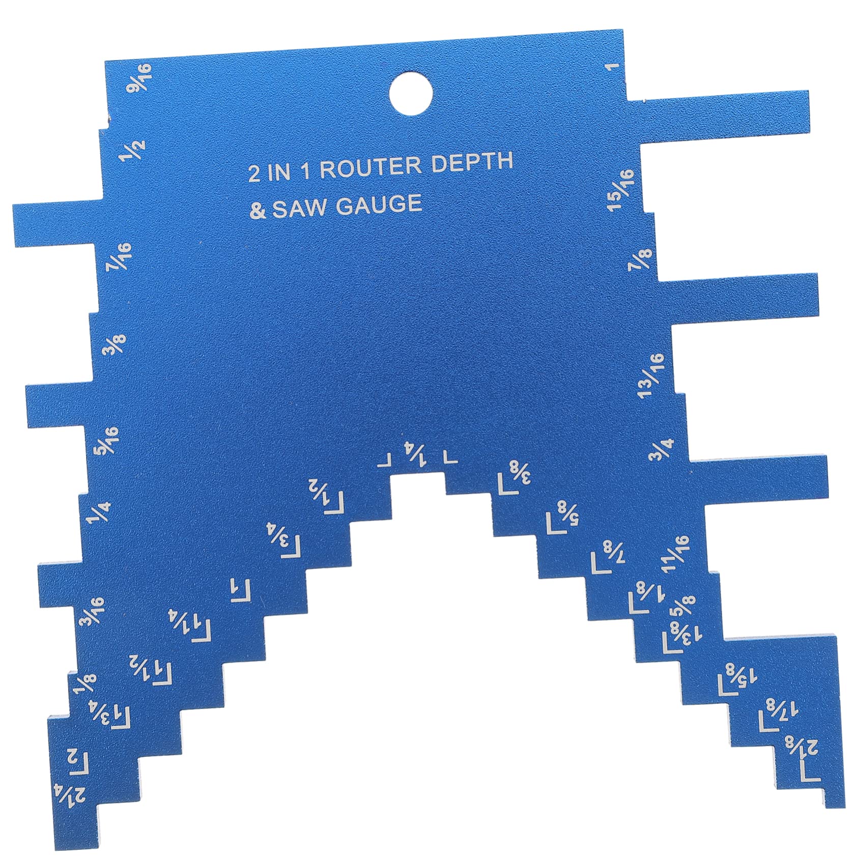 ARTIBETTER Step Depth Gauge for Router and Table Saw Portable Woodworking Tool with Engraved Scale Depth Settings From to Precision Gauge for Accurate Blade