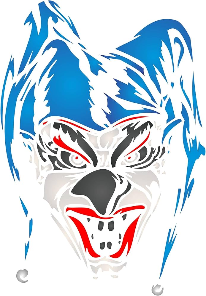 stencils-for-walls-scary-clown-stencil-4-5-x-6-5-inch-s-halloween-harlequin-jester-design-stencils-template-for-painting-amazon-ca-home