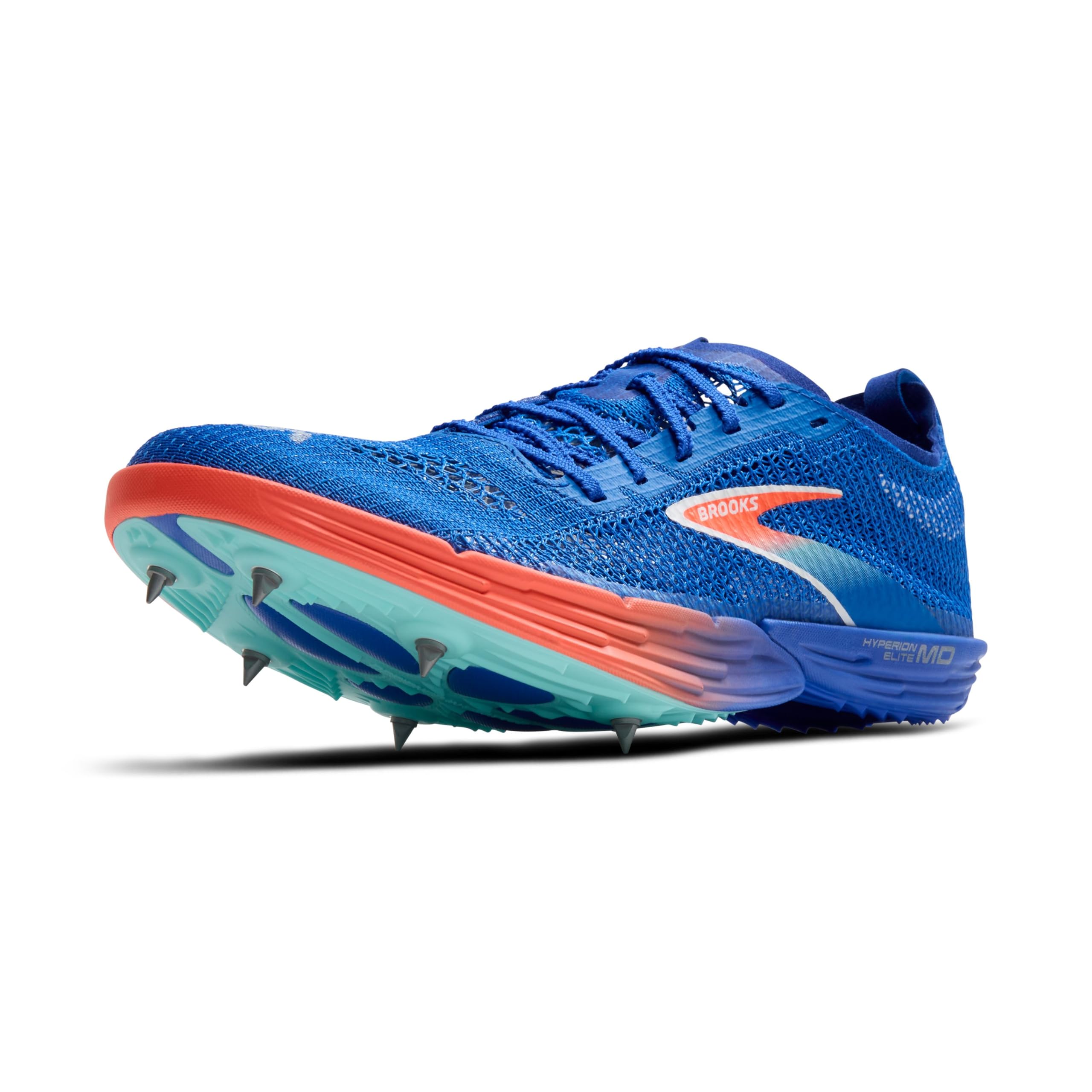 BROOKS Homme Hyperion Elite MD Sneaker, Cobalt Pink Clay Limpet Shell, 42.5 EU