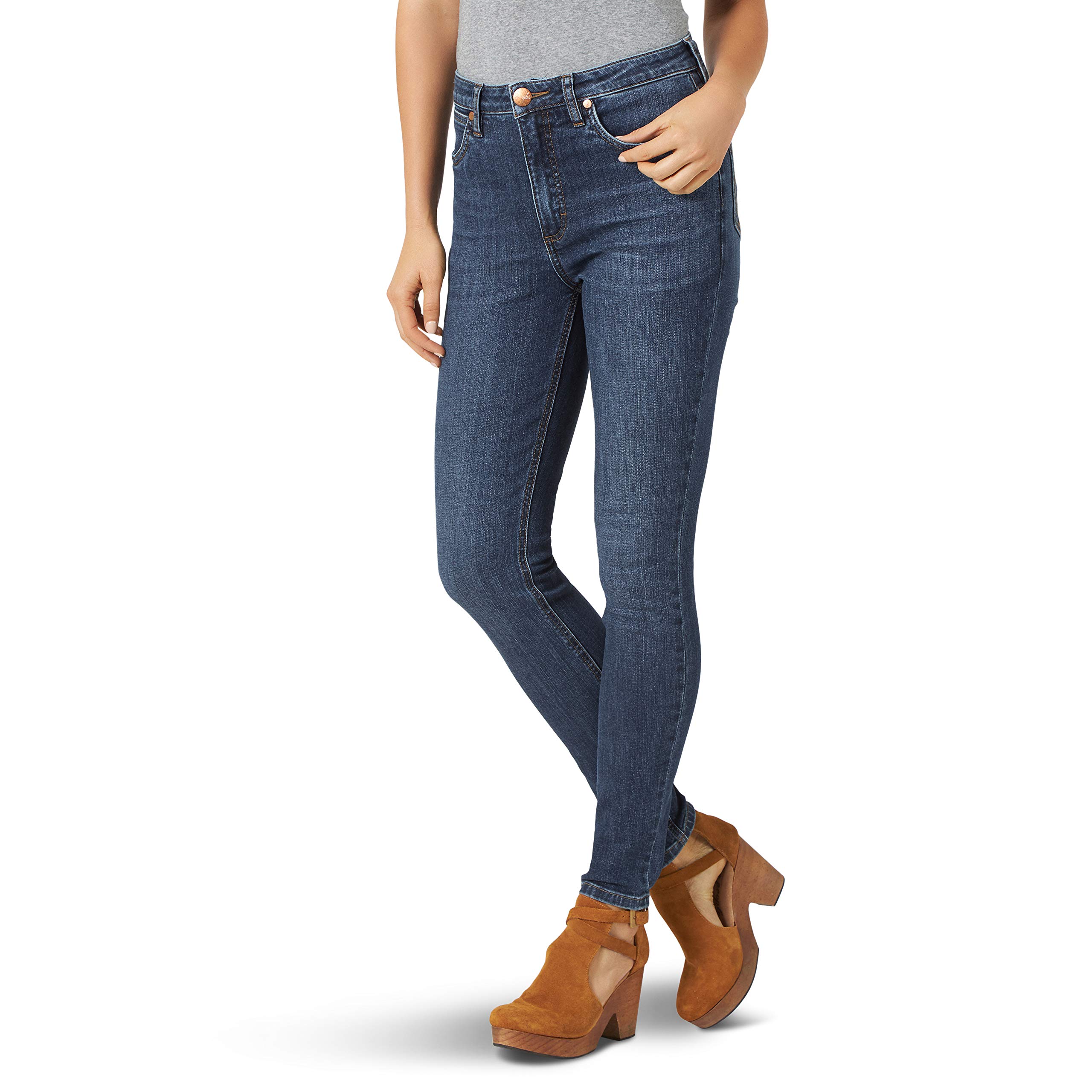 Wrangler Women's Retro Premium High Waisted Skinny Jean, Leah, 27W x 28L :  Amazon.co.uk: Fashion