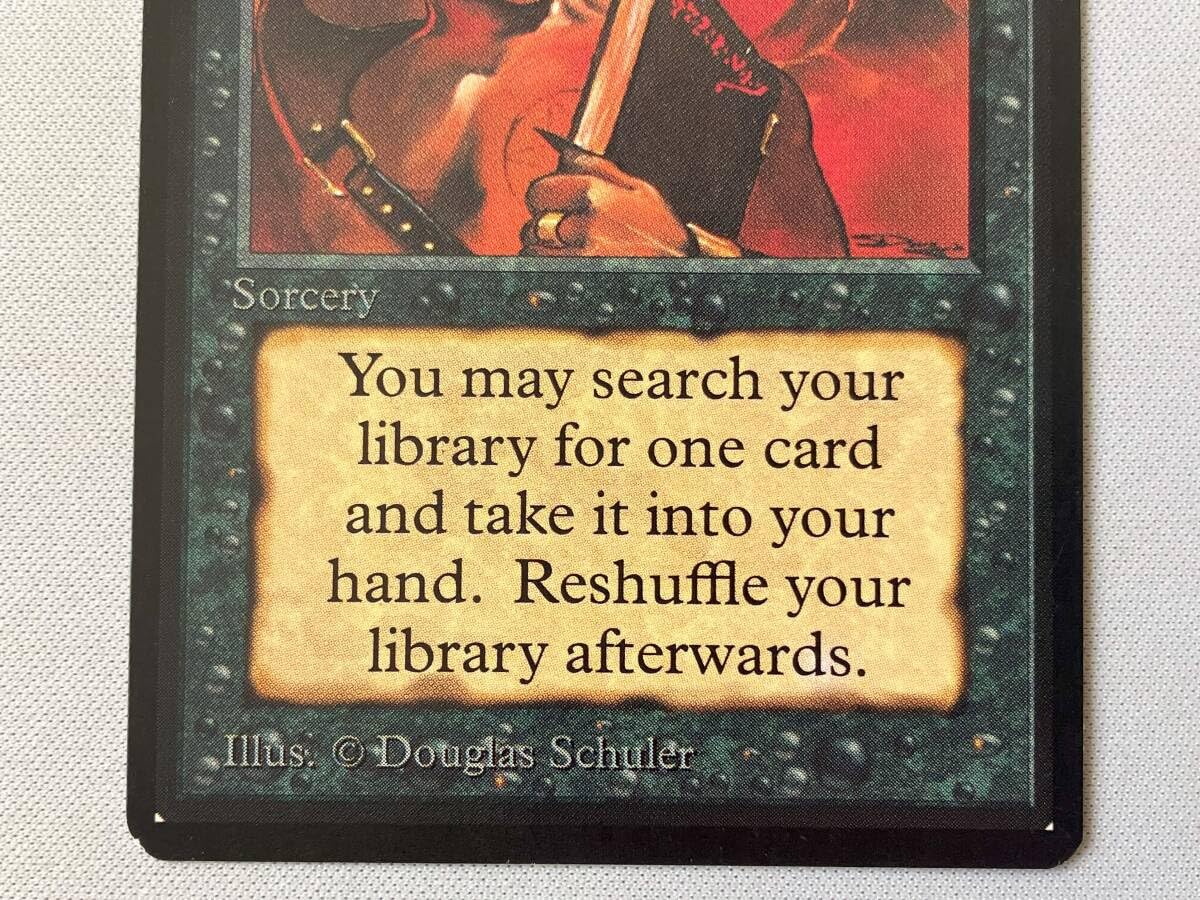 マジック：ザ・ギャザリング Demonic Tutor Beta MTG 英)悪魔の教示者