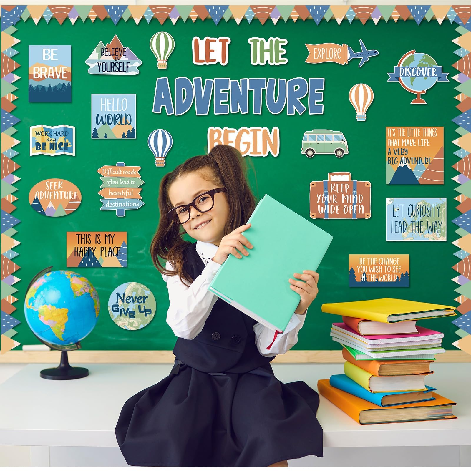 Snapklik.com : Let The Adventure Begin Motivational Bulletin Board Set ...
