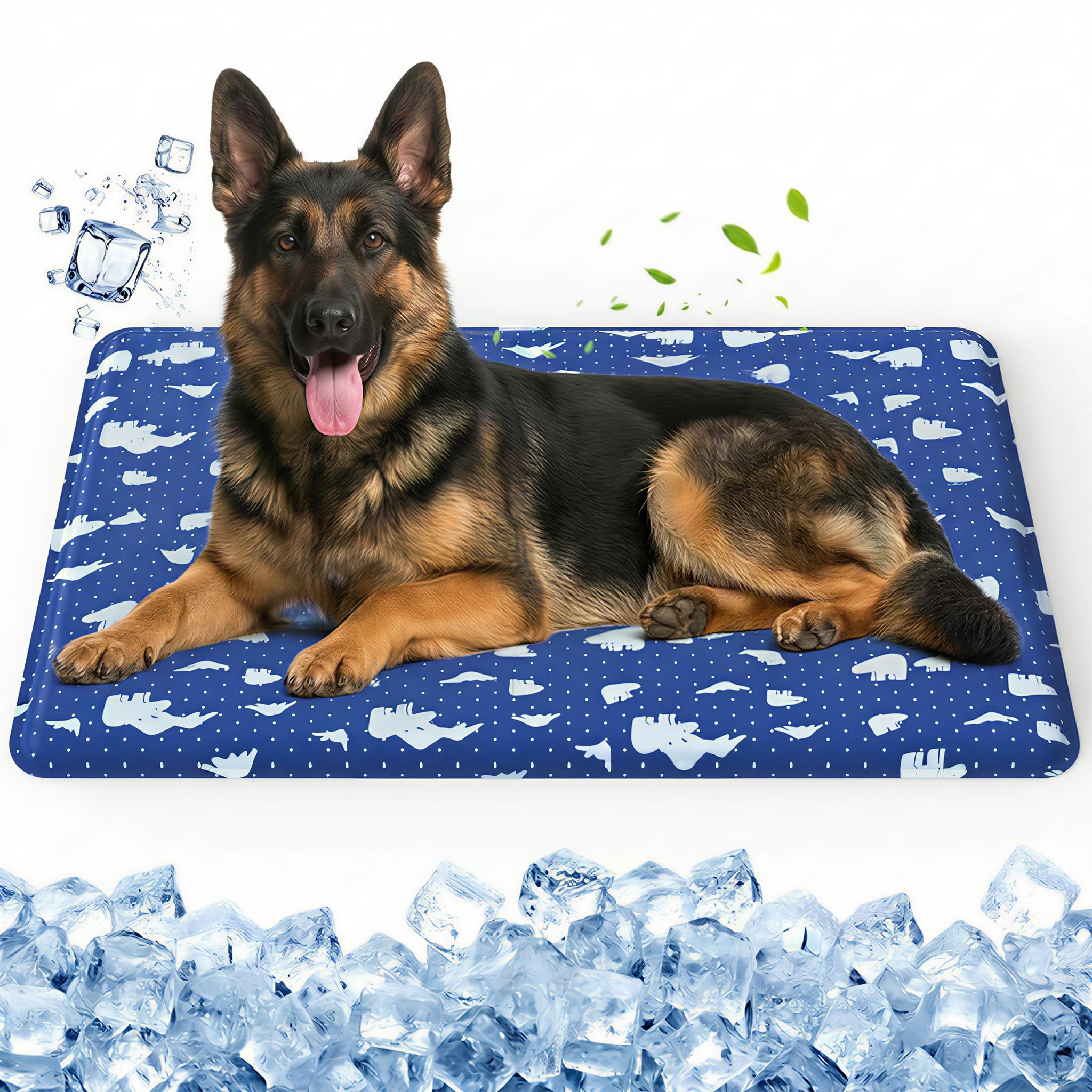 petnf Dog Cooling Mat Large, 120x70cm Self Cool Mat for Large Dogs, Scratch-Resistant Pet Cooling Mats for Indoor, Outdoor or Car Use, Waterproof, Non-Toxic & Non-Slip Gel Pet Cool Pad in Hot Summer — image 1