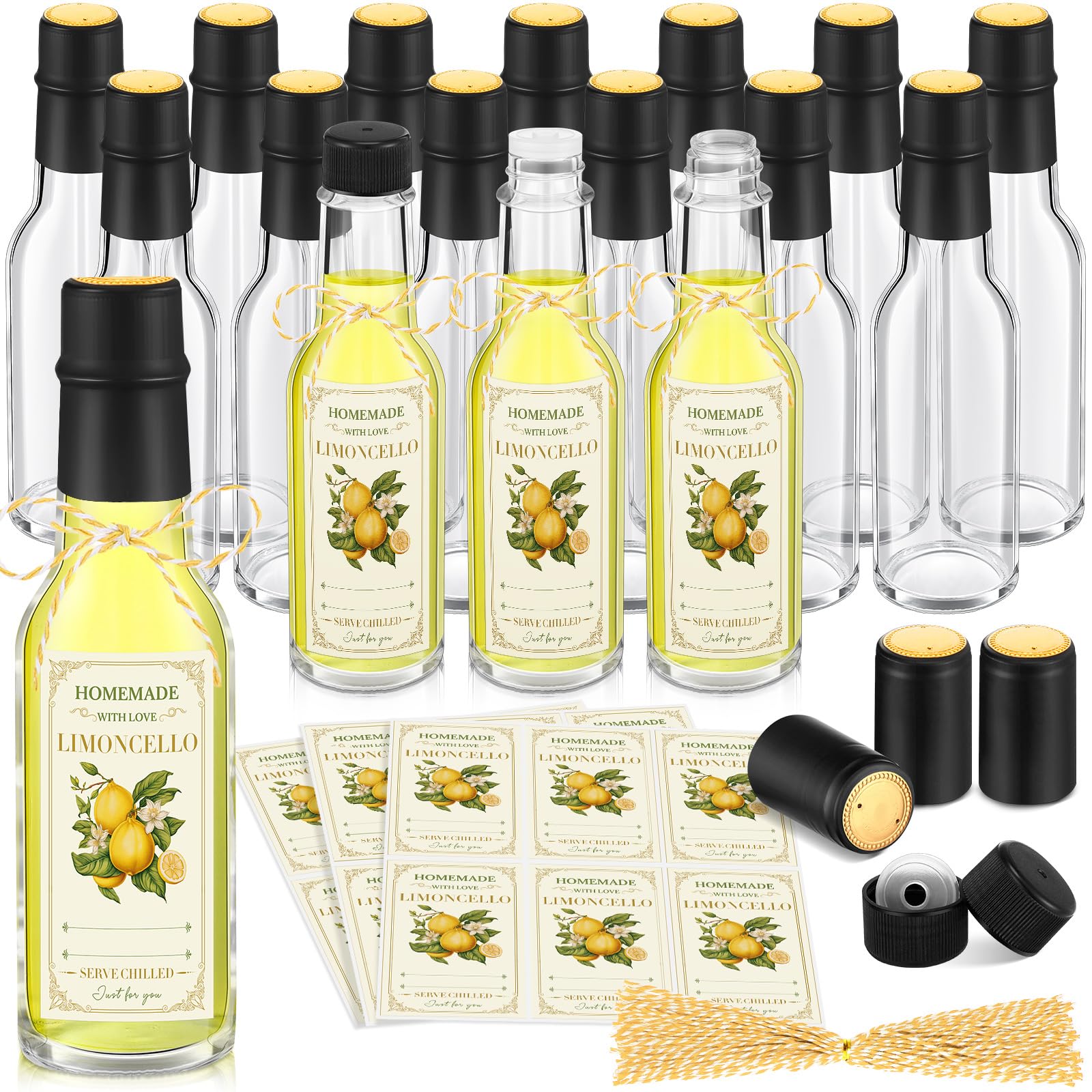 Amazon.com: Havawish 20 Pcs 5oz Christmas Mini Limoncello Bottles
