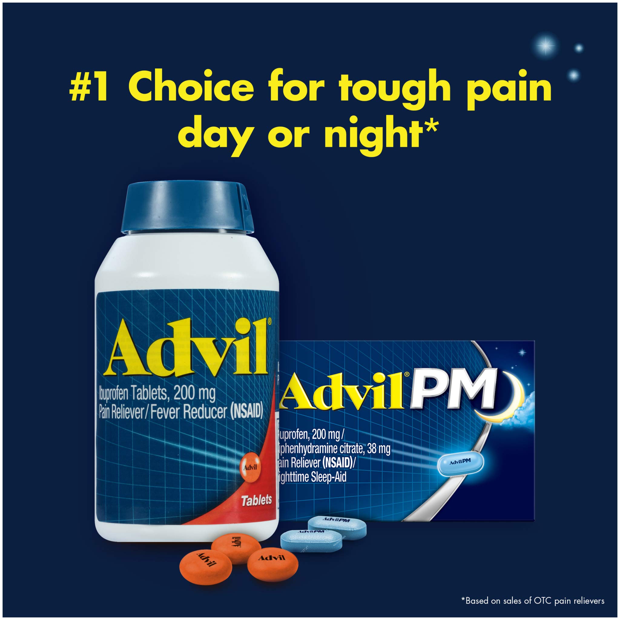 Advil 200 Mg Ibuprofen, Pain Reliever and Fever Reducer 300 Caplets