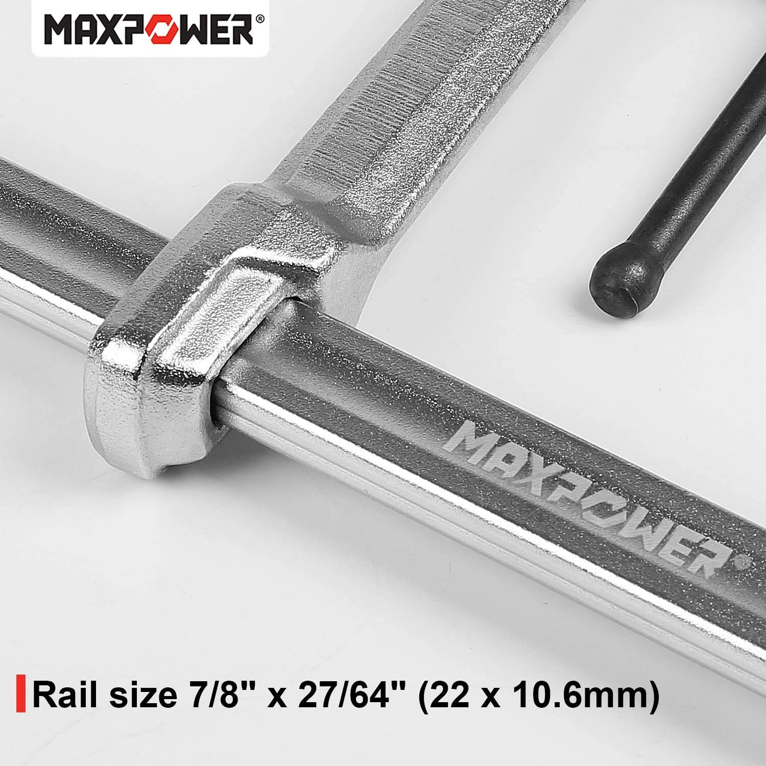 MAXPOWER Serre Joint, Lot de 4 Serre-Joint à Barres Serre-joints en F à Visser - 300 x 120 mm