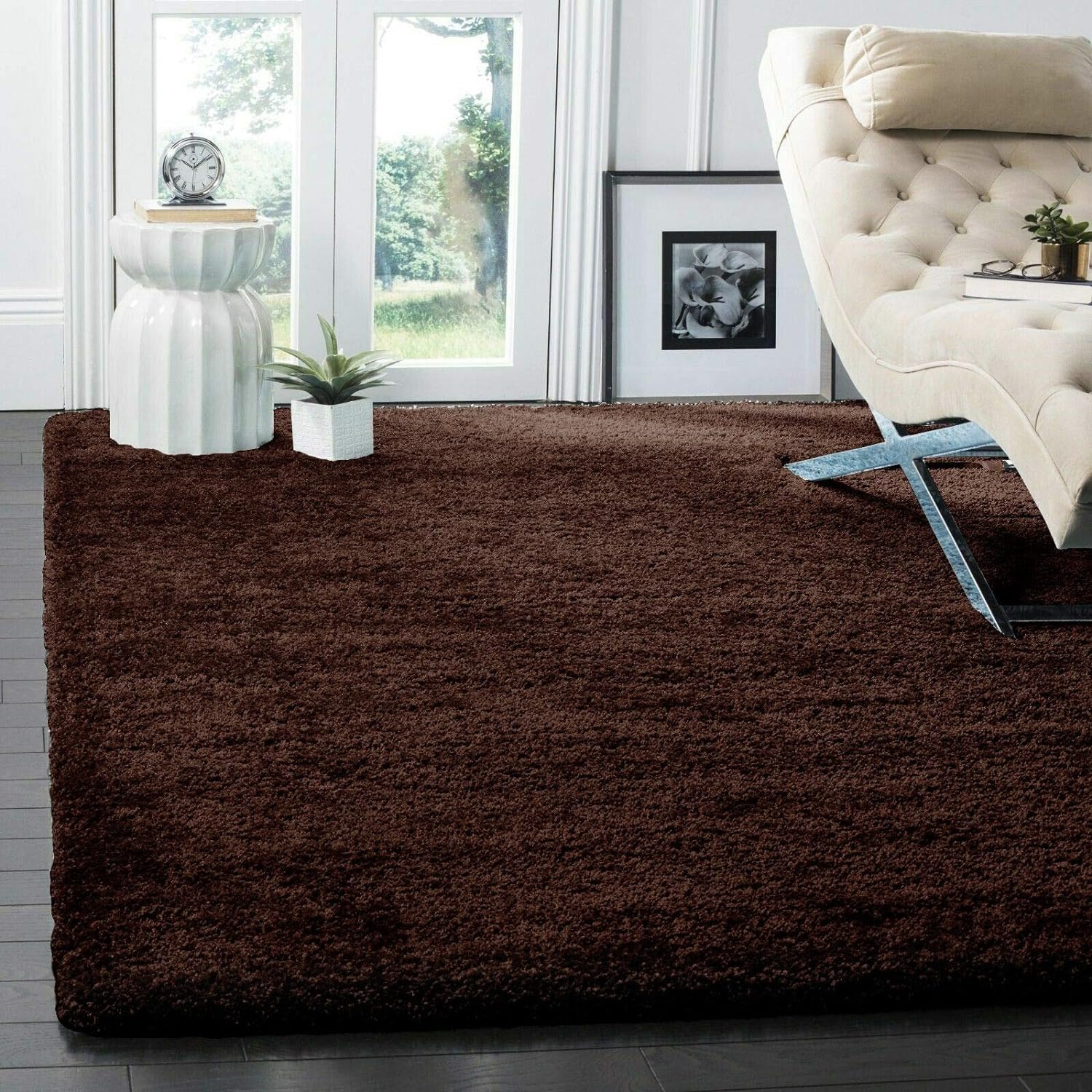 Om Carpet Hudson Shag Collection Area Rug Moroccan Trellis Design, Non-Shedding & Easy Care, 2-inch Thick Ideal for High Traffic Areas in Living Room, Bedroom (Brown, 3x5 Sq Feet) (B0D9CZQ3MC) Amazon Price History, Amazon Price Tracker