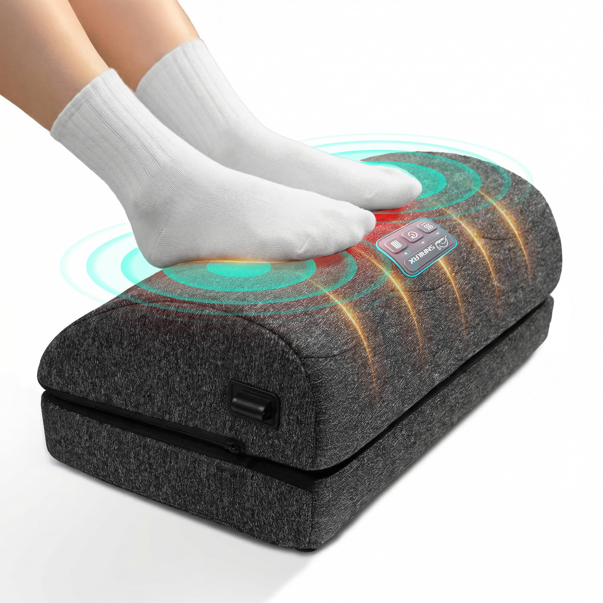 Snailax höhenverstellbare Fußstütze mit Wärme und 3 Vibrationsmodi