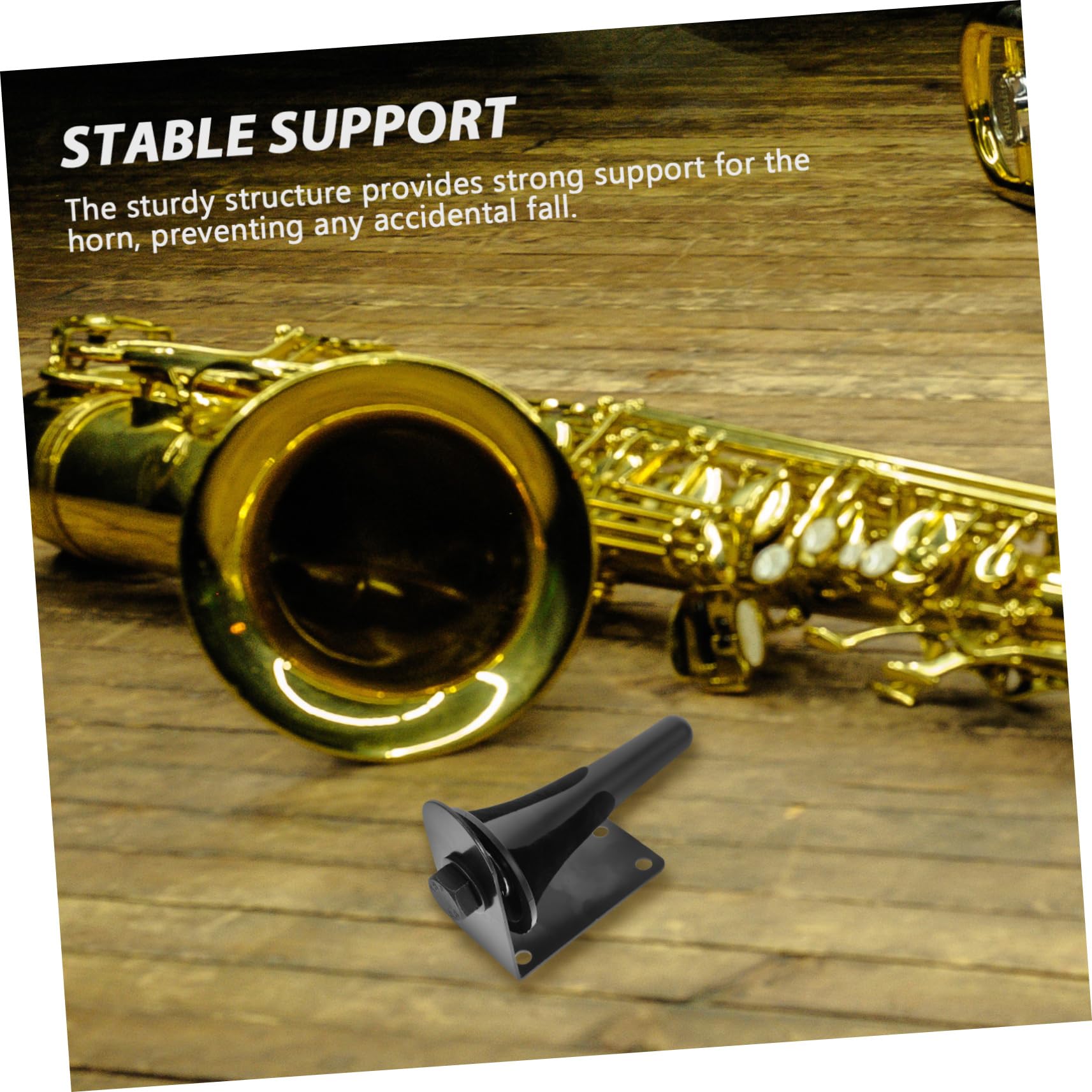 ibasenice Wind Instrument Bracket Stand Trumpet Holder Easy Installation Trumpet Stand