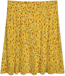 Knee Length Skirts Womens Sunflower Checkered Midi Skirt Fall High Waisted Work Skirt Beach Traveling Casual Bottoms