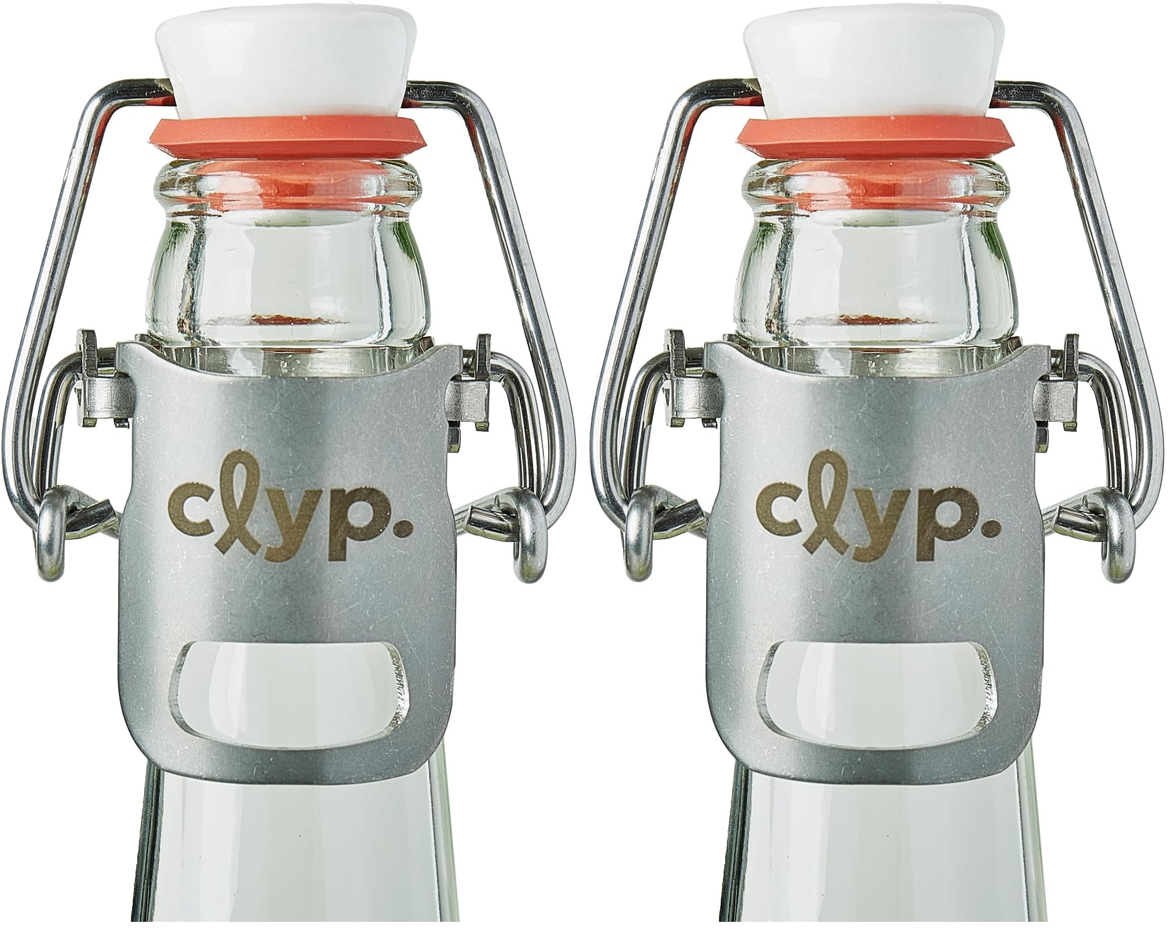 clyp 2-in-1 – Der Original Flaschenverschluss mit integriertem Öffner – aus Edelstahl (Packung mit 2)