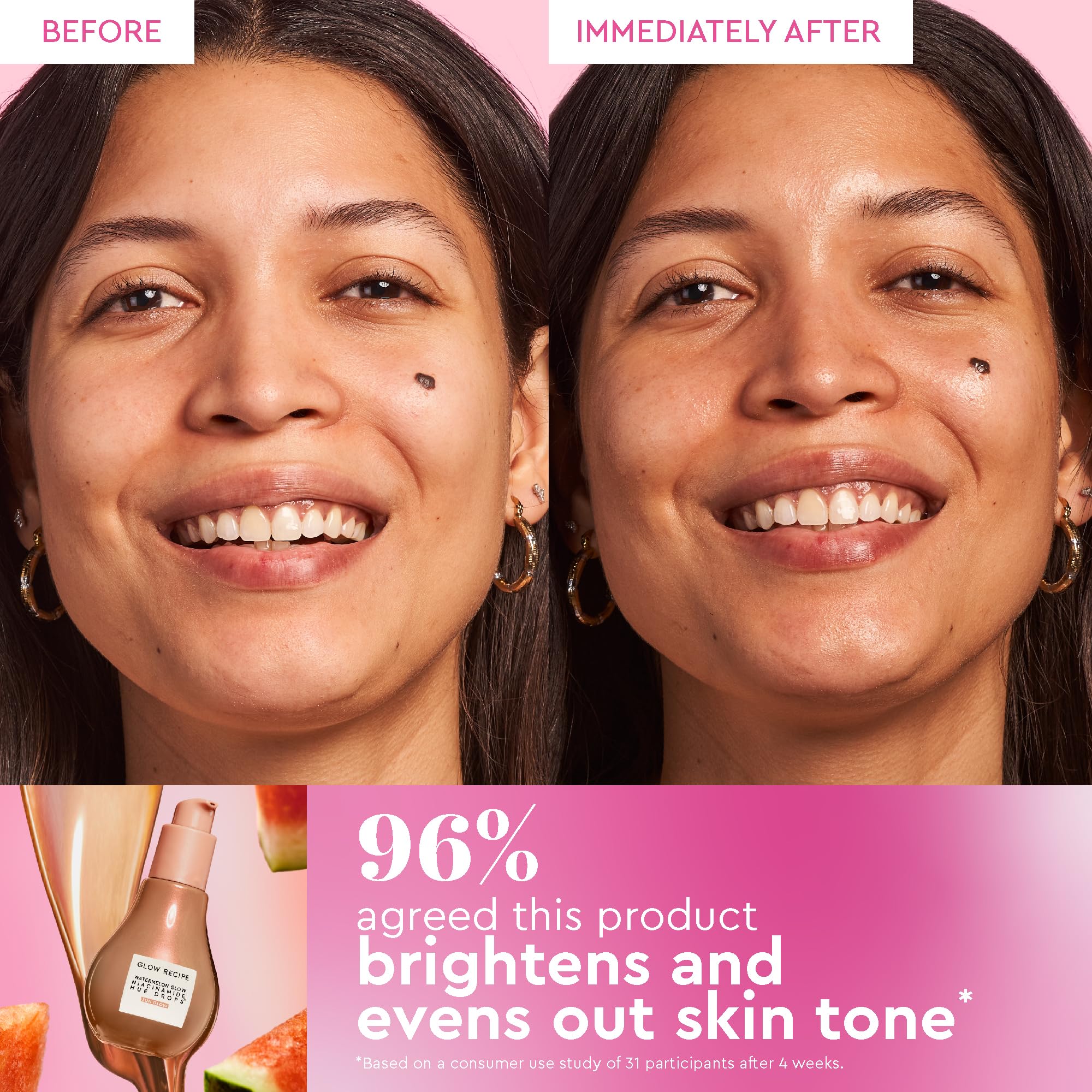 Glow Recipe Best of Glow Hues Kit - Travel Size Hue Drops Sun Glow, Full Size Dewy Flush Blush & Travel Size Glass Balm Lip Treatment (3 Count)