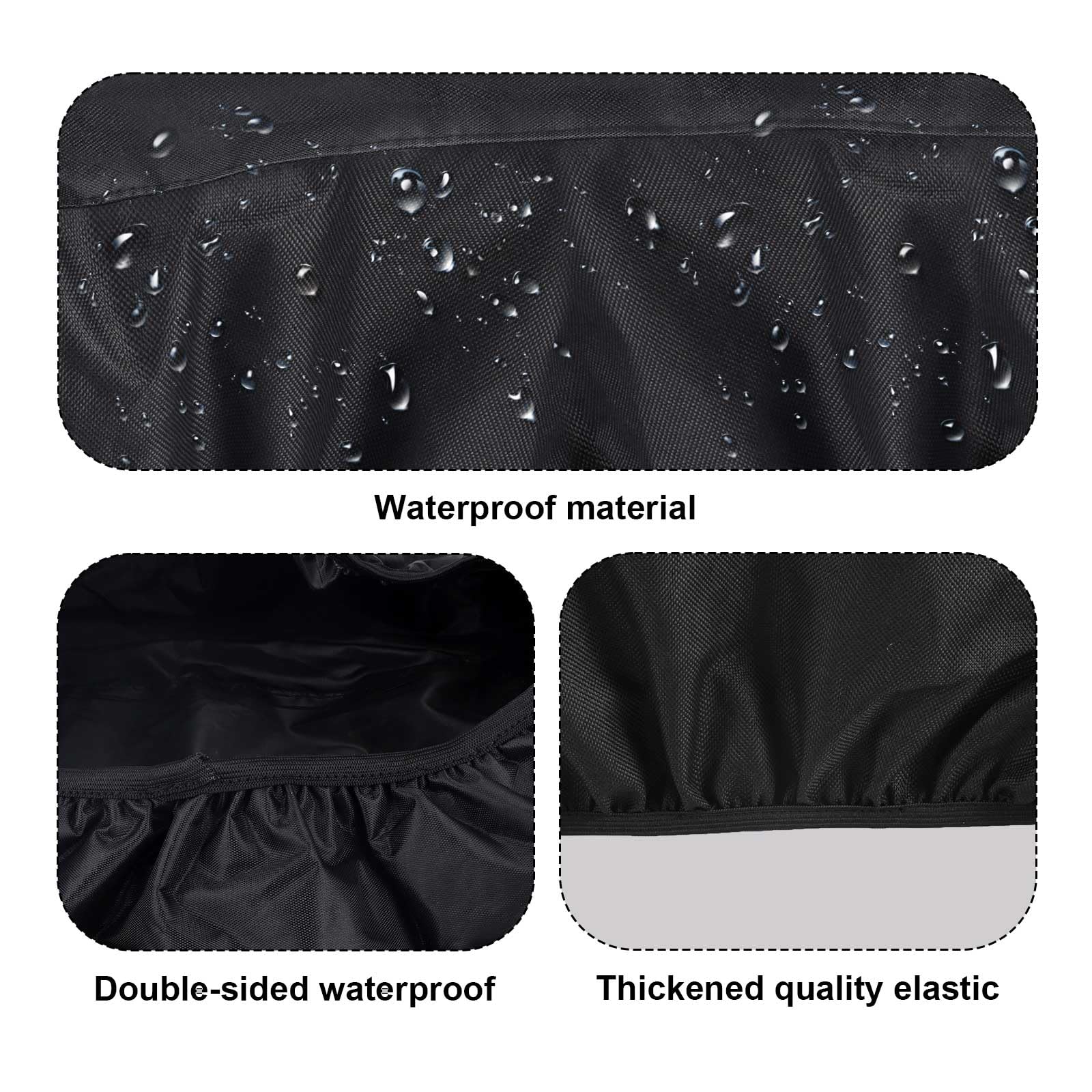 Copertura Verricello, 55x24x19cm Copertura Robusta in Tessuto Oxford Scudo Impermeabile Resistente alle Intemperie per Verricelli Elettrici da 8500 a 17500 Libbre Interni ed Esterni (Nero)