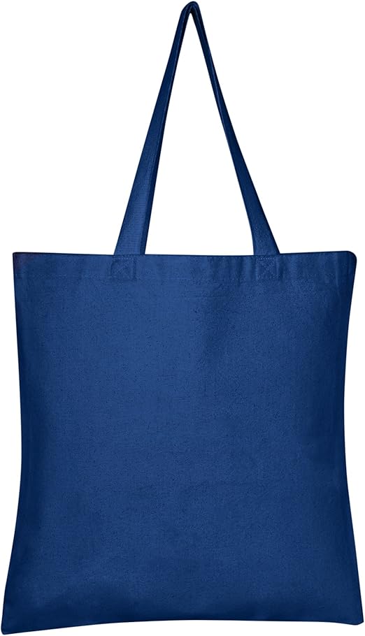 blue canvas tote