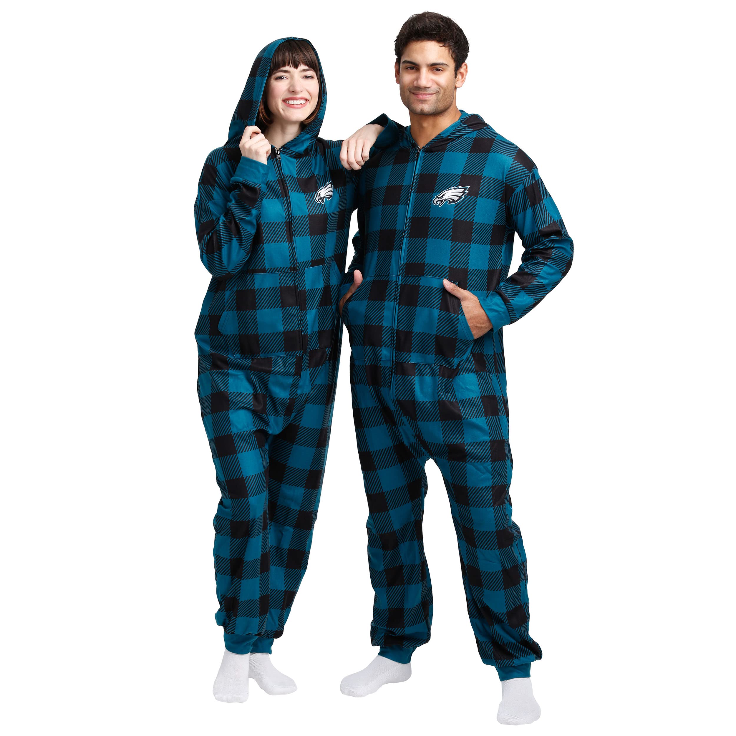 FOCO Unisex NFL Team Logo Pajamas One Piece Onesie