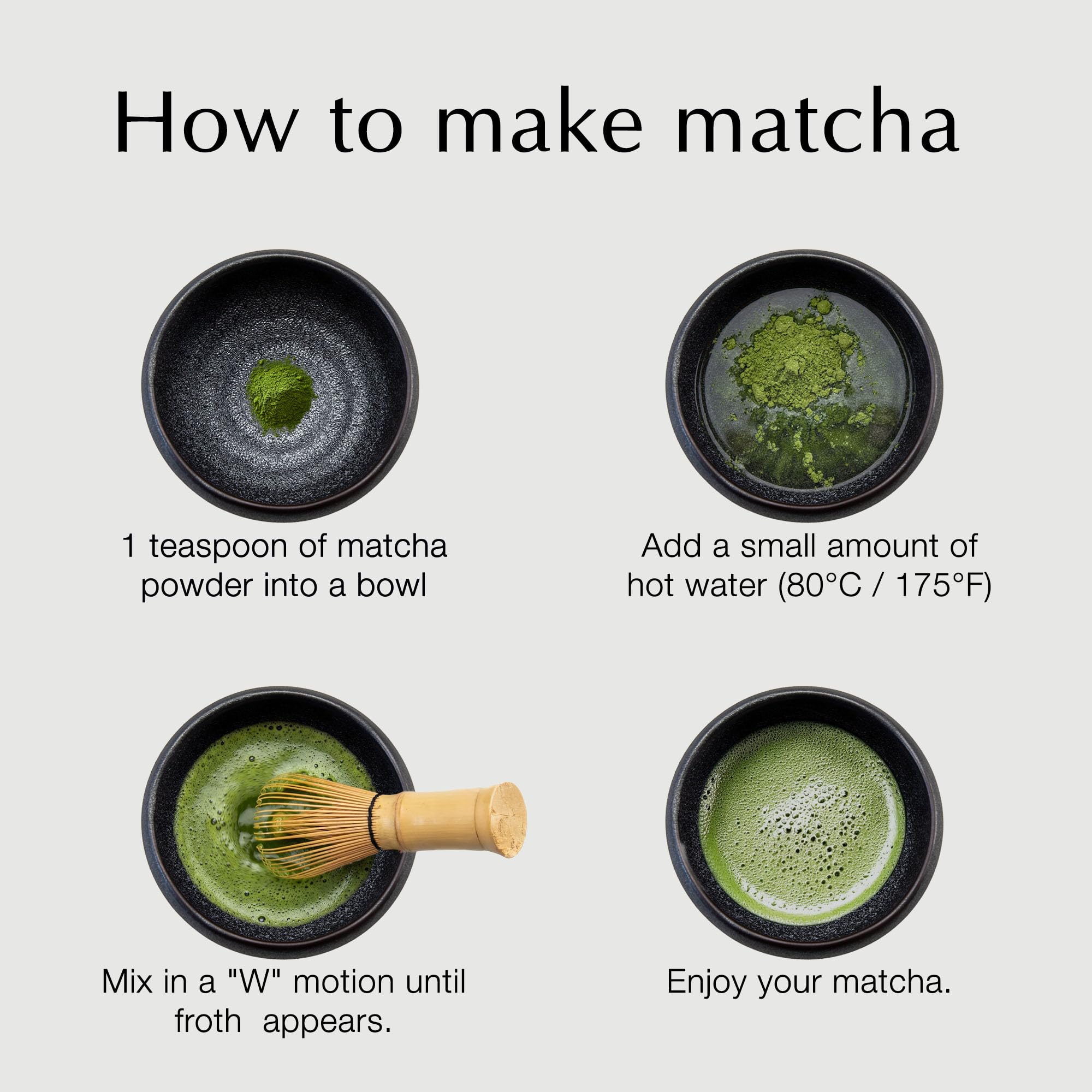 Bol à matcha japonais fait main, bol à thé en grès Mino (argent fumé)